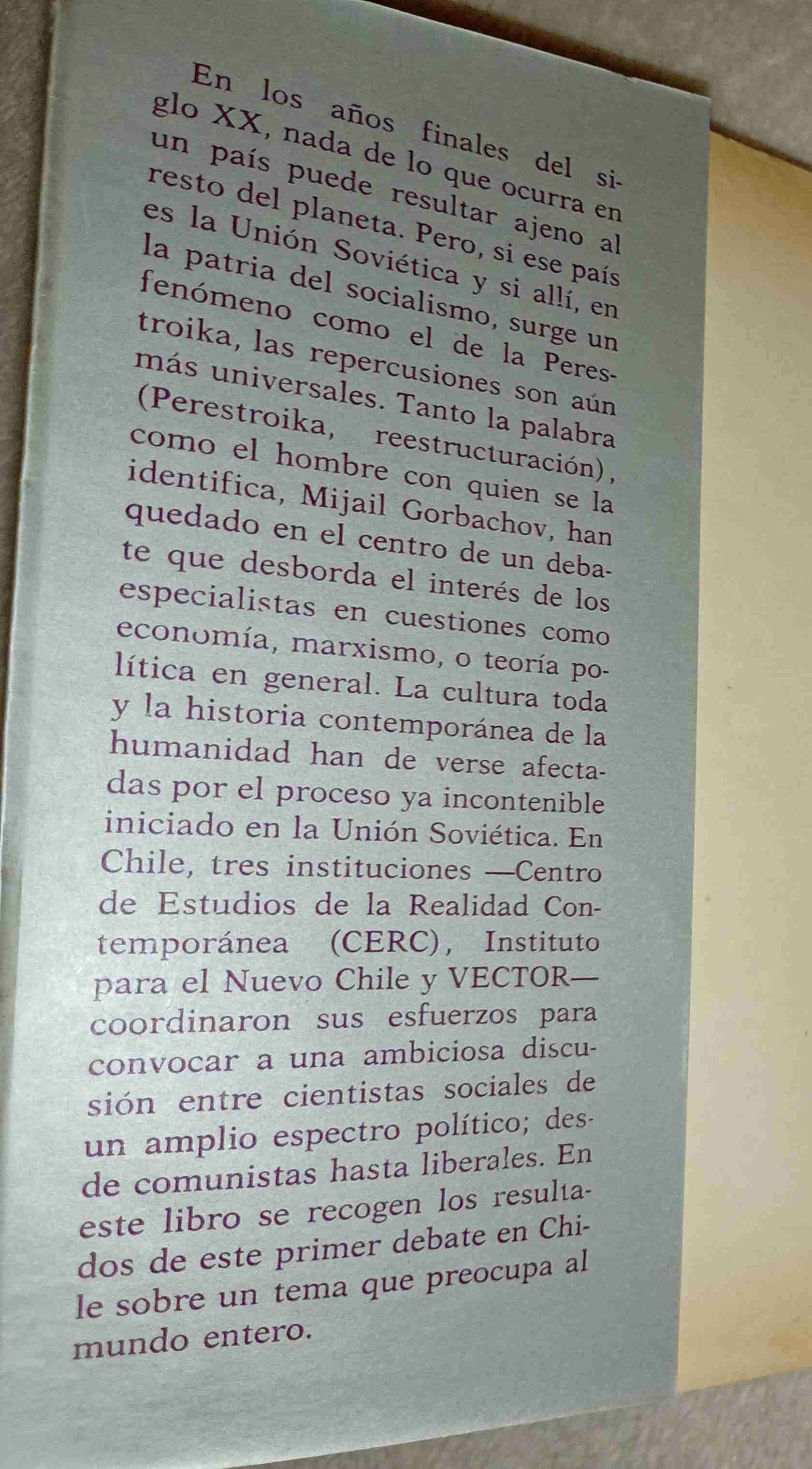 Libro La Perestroika Debate en Chile - miniatura 2