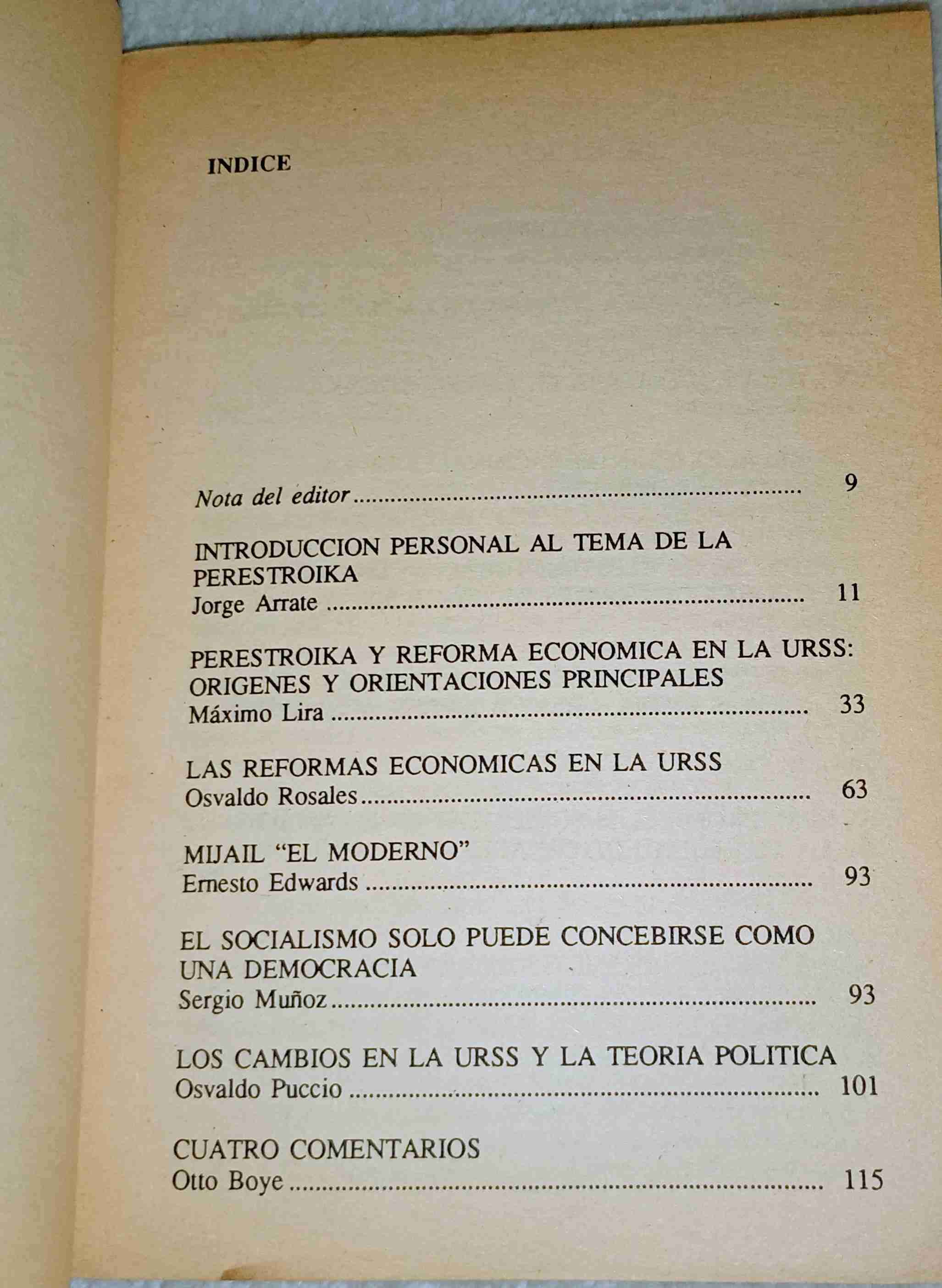 Libro La Perestroika Debate en Chile - miniatura 4