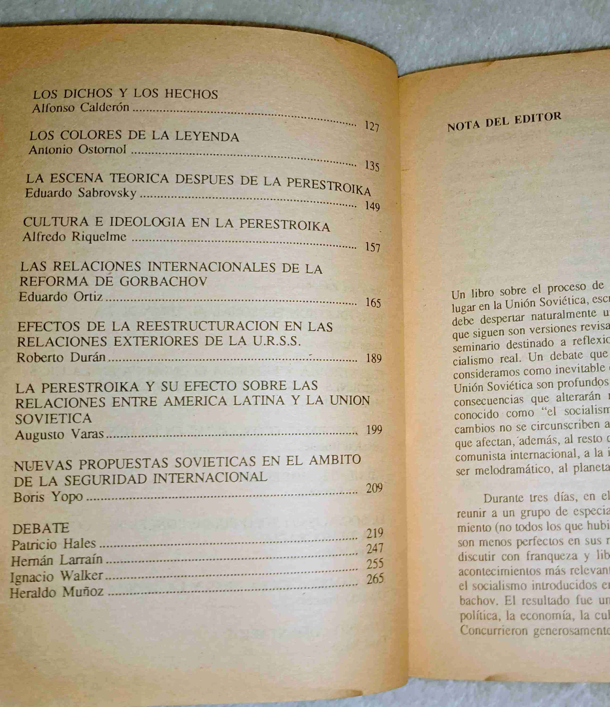 Libro La Perestroika Debate en Chile - miniatura 5