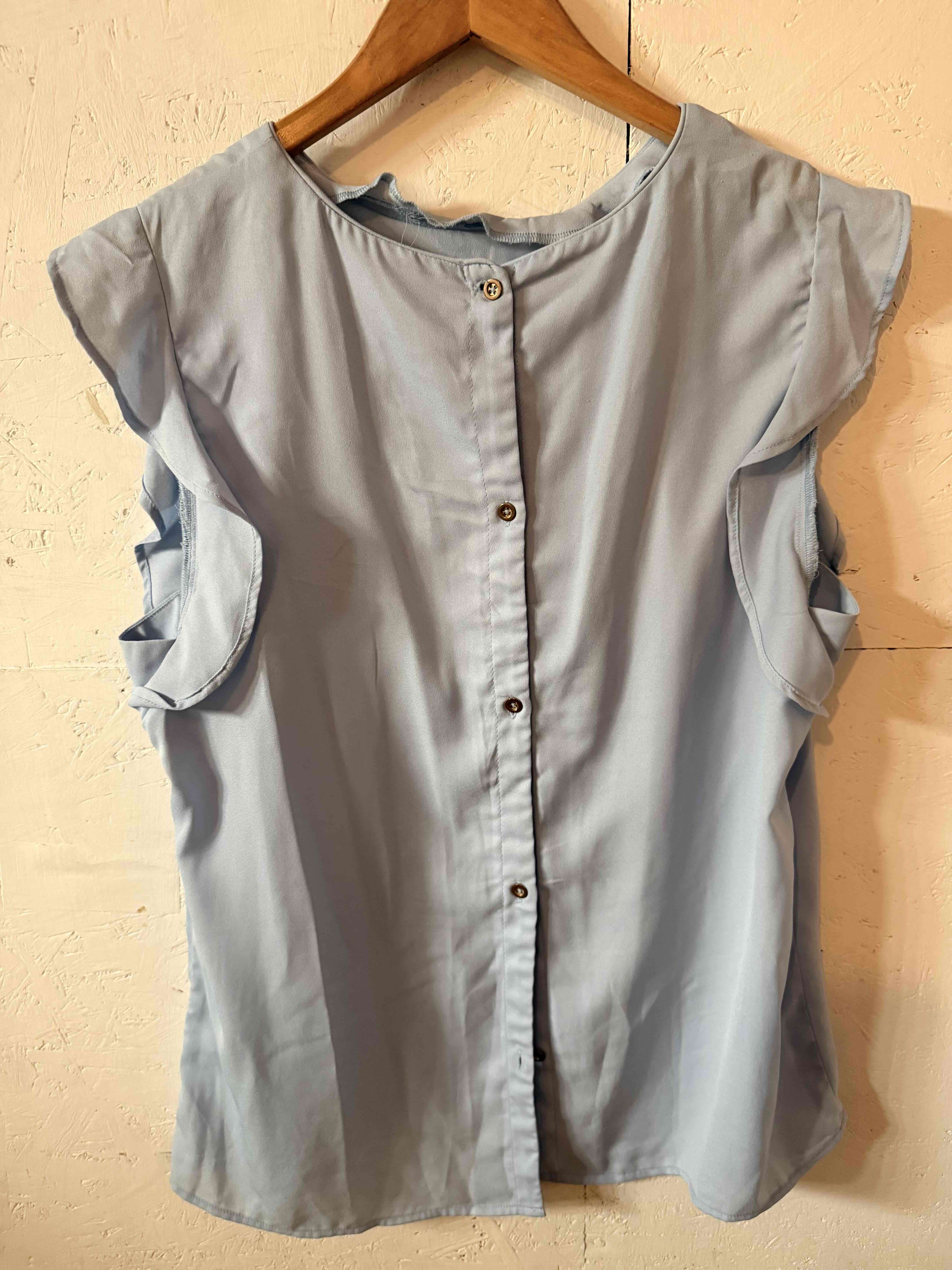 Blusa sin mangas azul claro - miniatura 2