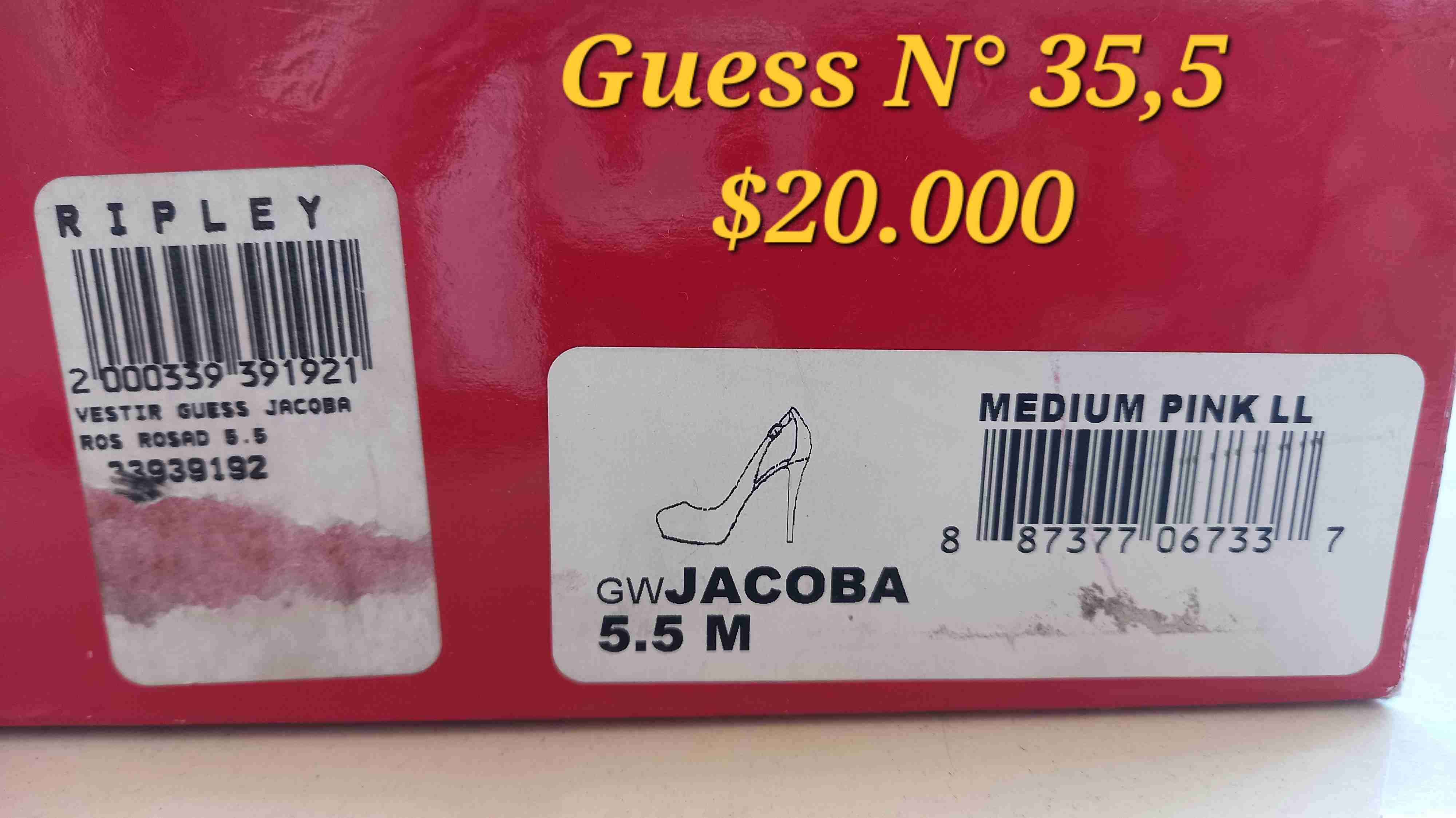 Zapatos Guess Jacoba rosados - miniatura 1