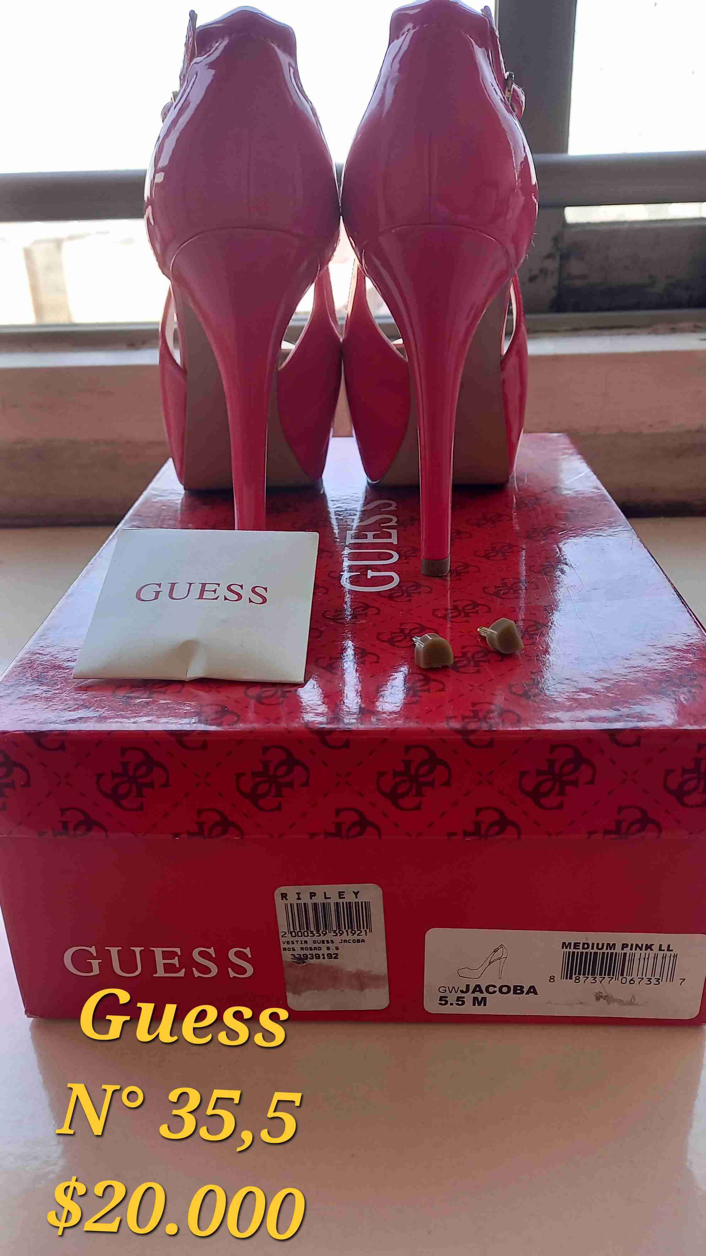Zapatos Guess Jacoba rosados - miniatura 2