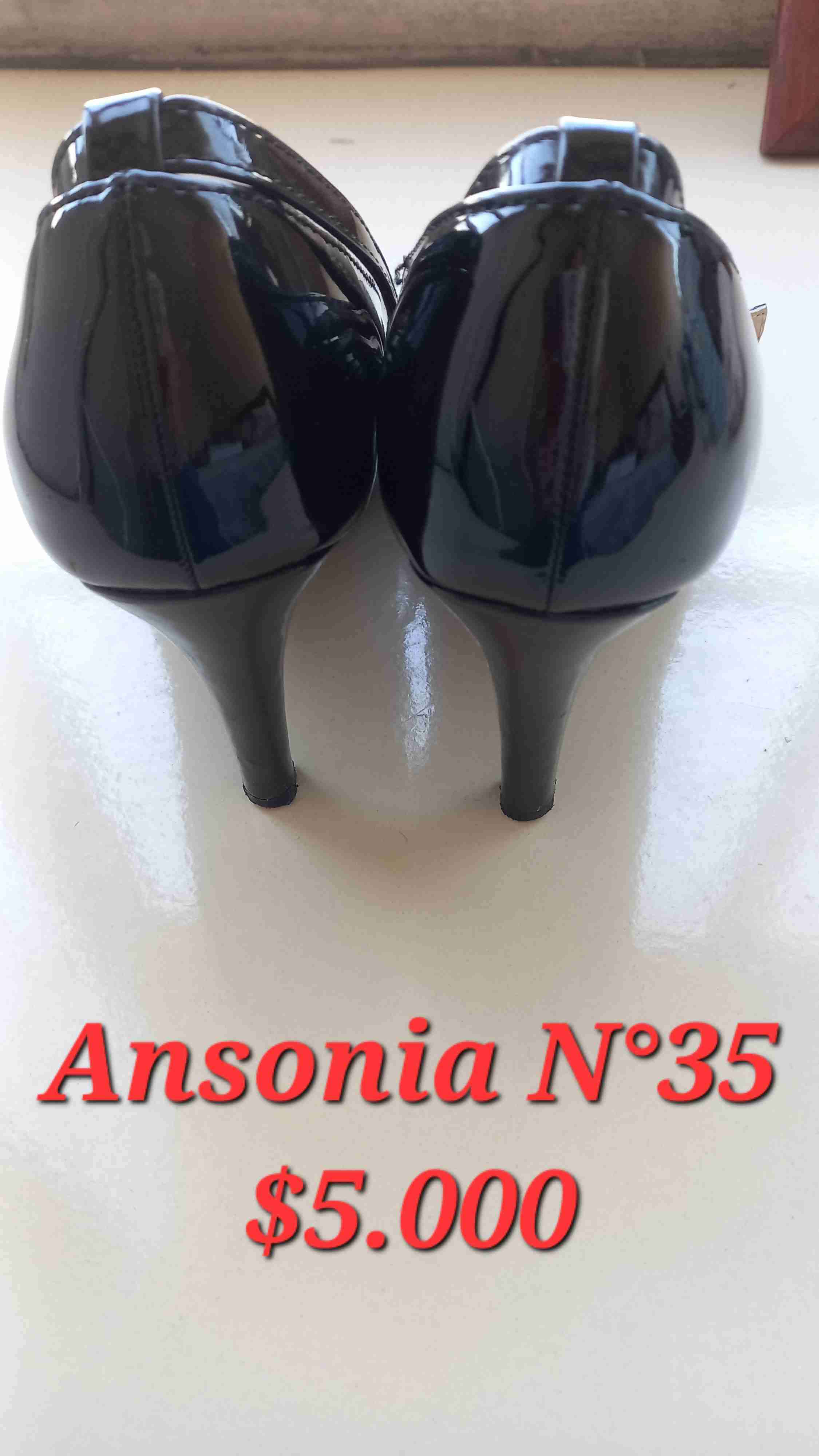 Zapatos negros Charol talla 35 - miniatura 2