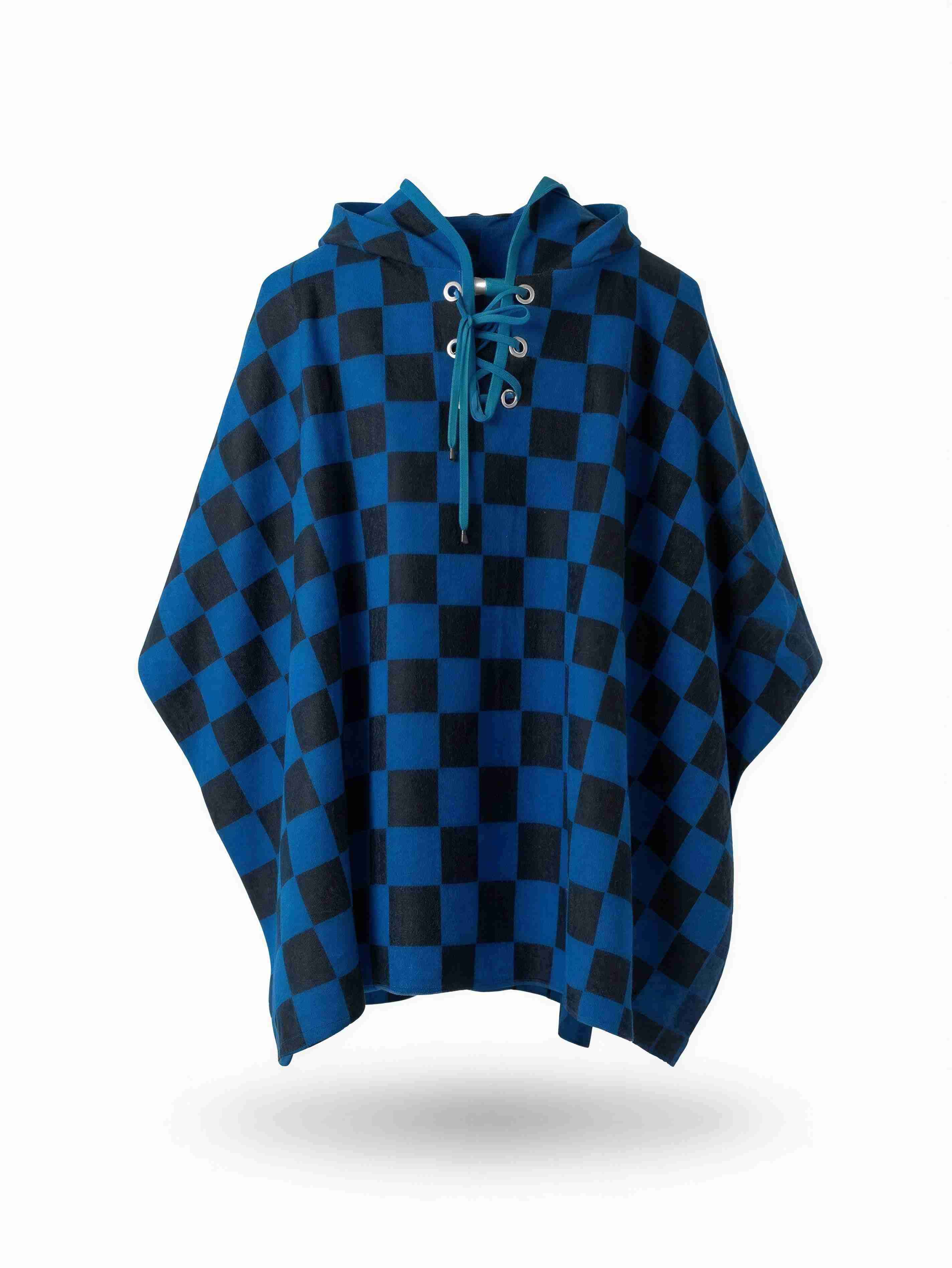 Poncho de lana con capucha - miniatura 3