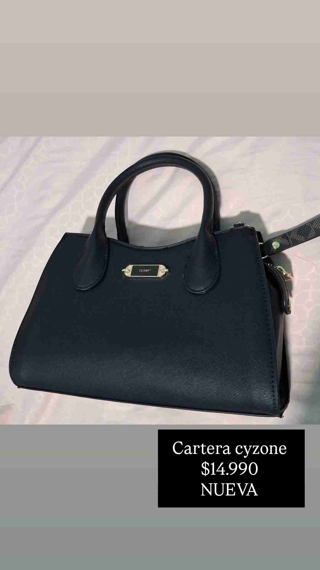 Cartera Cyzone negra nueva