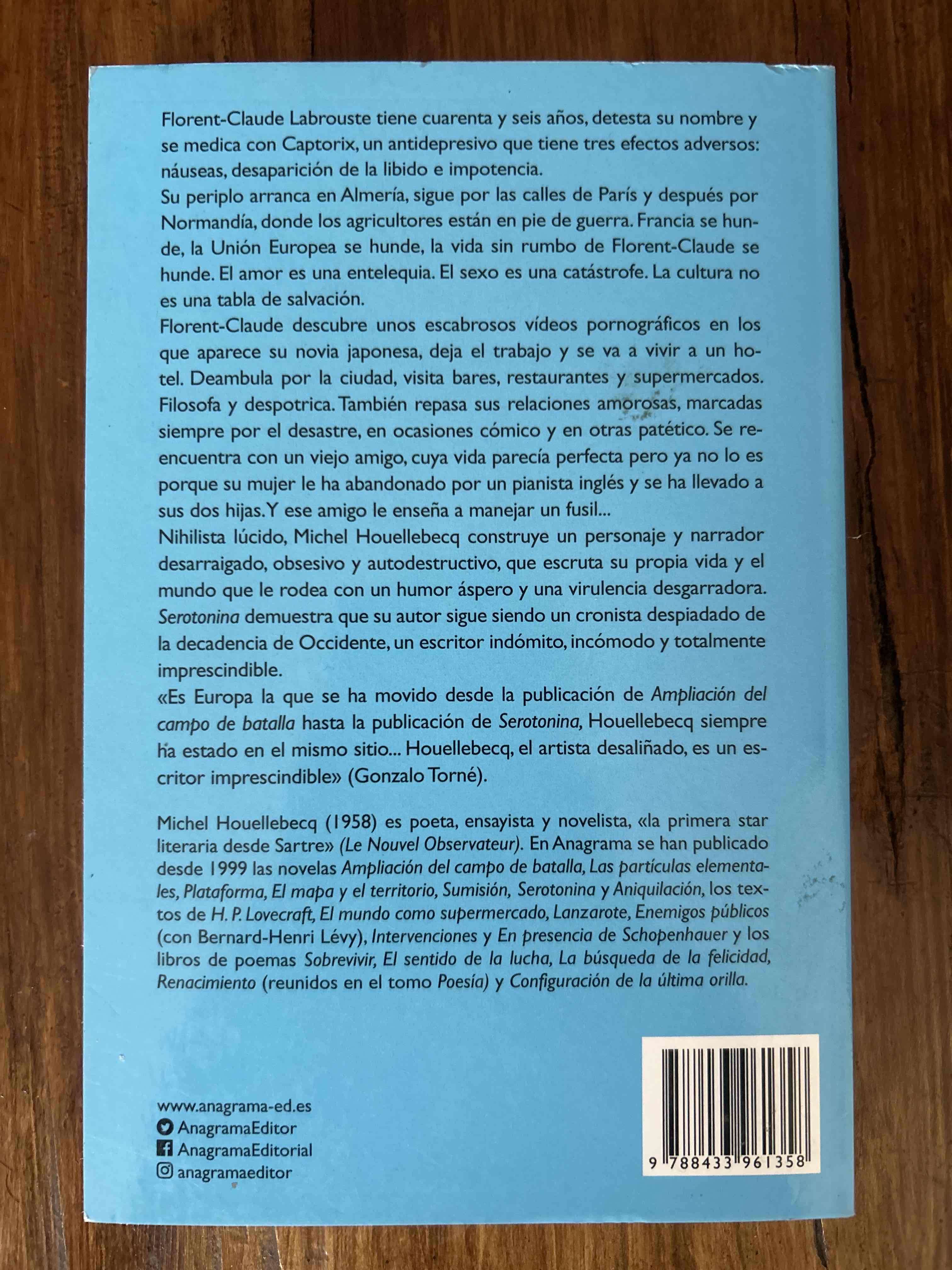 Libro Serotonina de Michel Houellebecq - miniatura 2