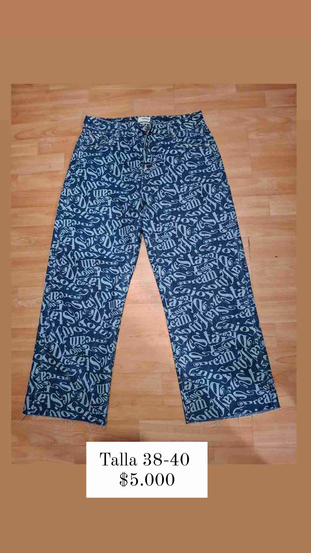 Jeans estampados talla 38-40
