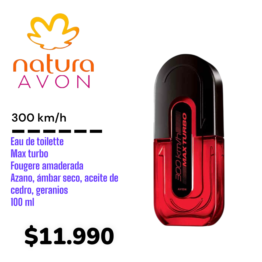 Perfume Natura Avon 300 km/h