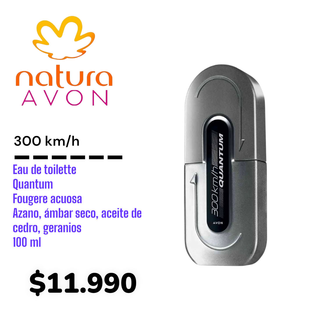 Perfume Natura Avon 300 km/h