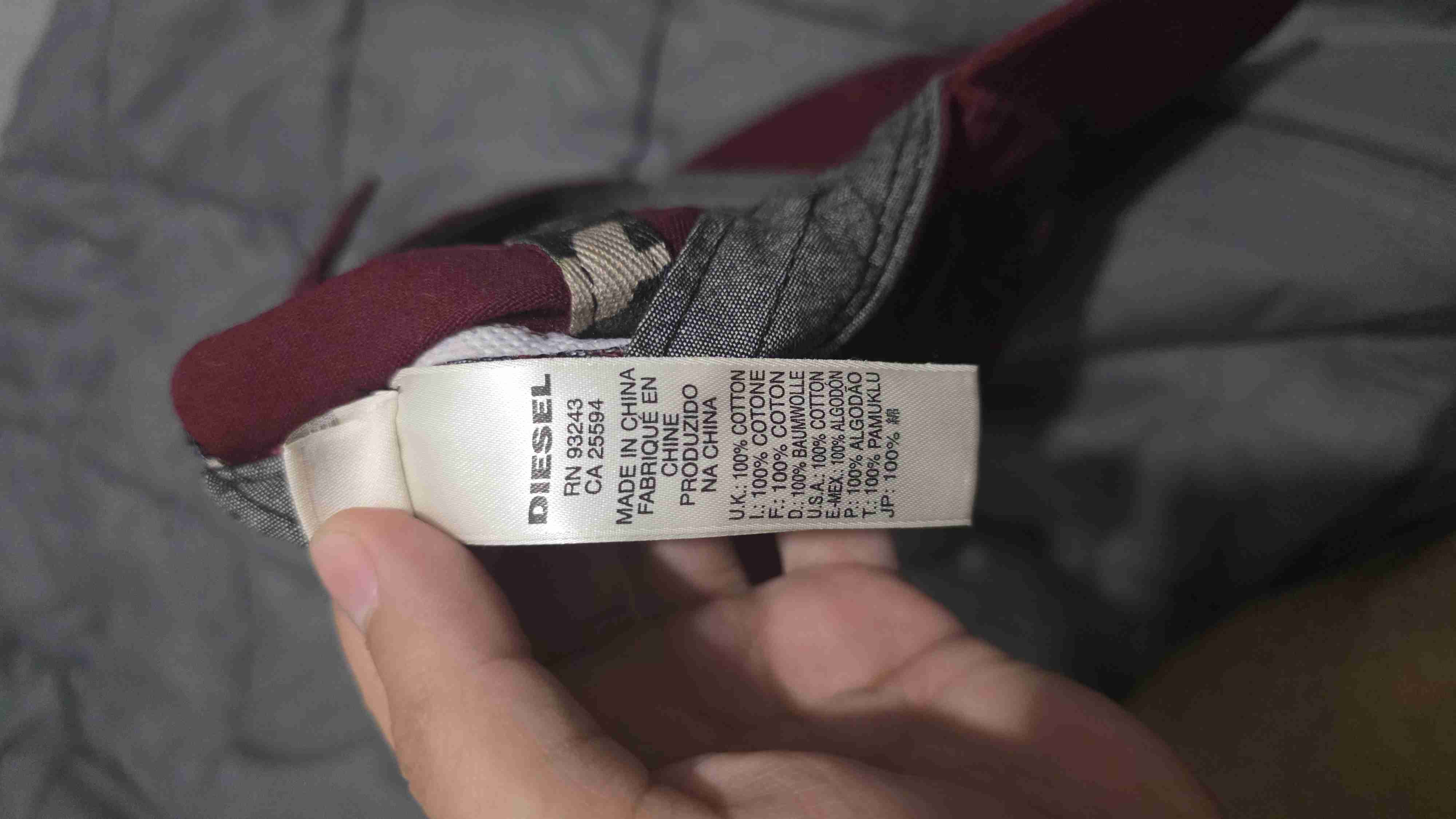 Gorra burdeos Diesel 1978 - miniatura 2