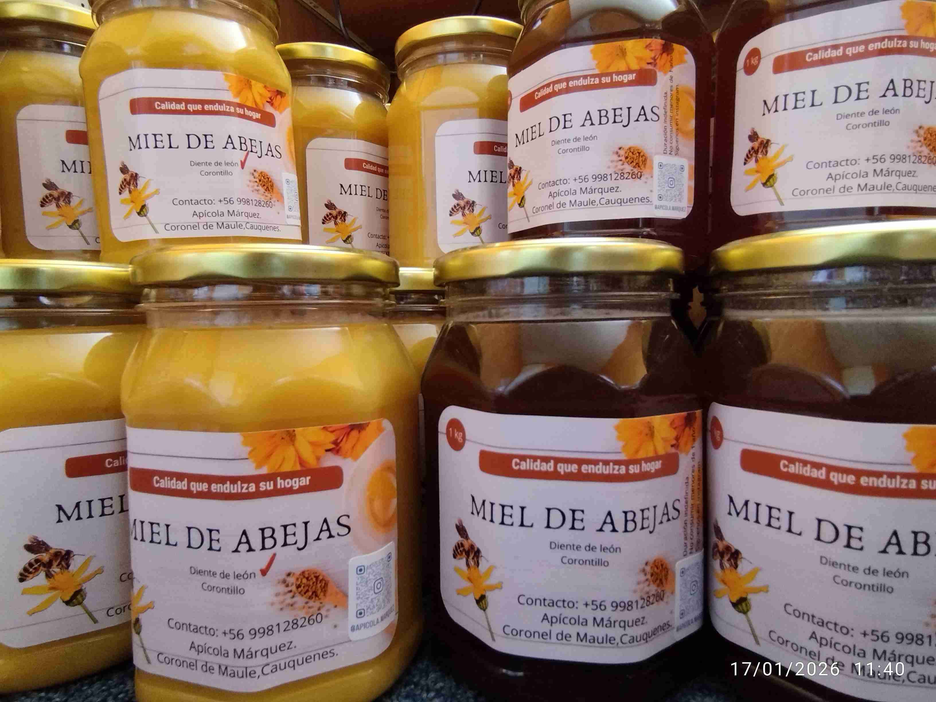 Tarro de miel de abejas 1kg - miniatura 2