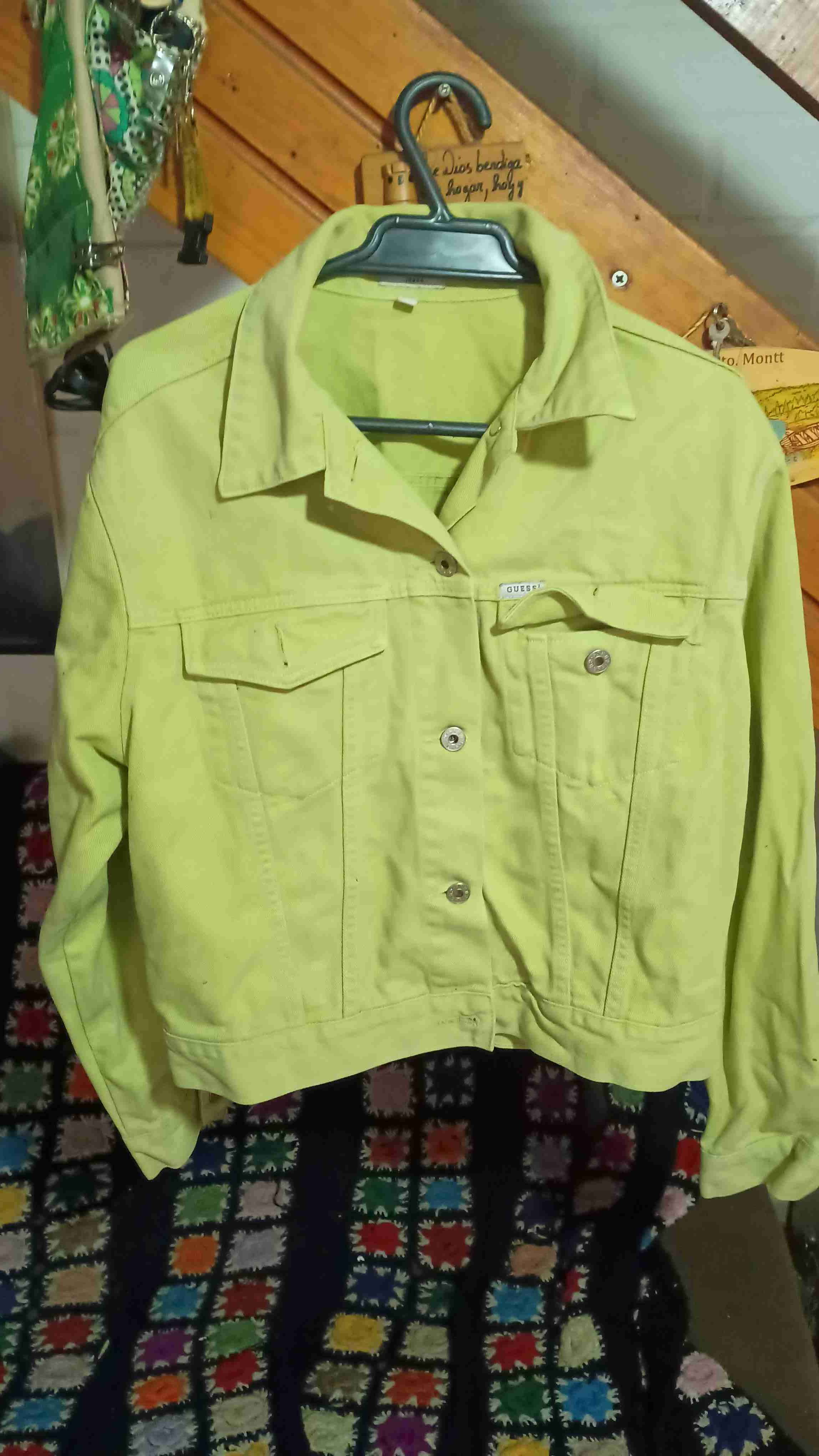 Chaqueta vaquera verde GUESS - miniatura 1