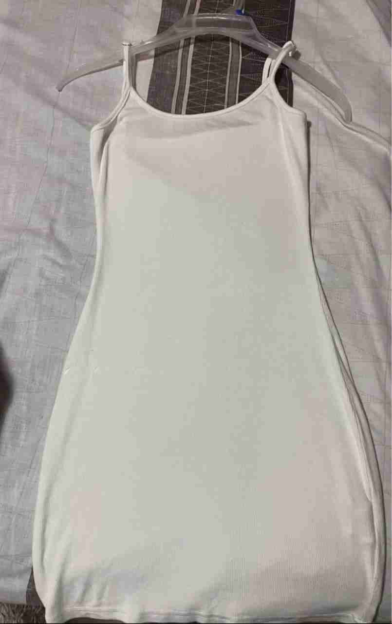 Vestido blanco sin mangas