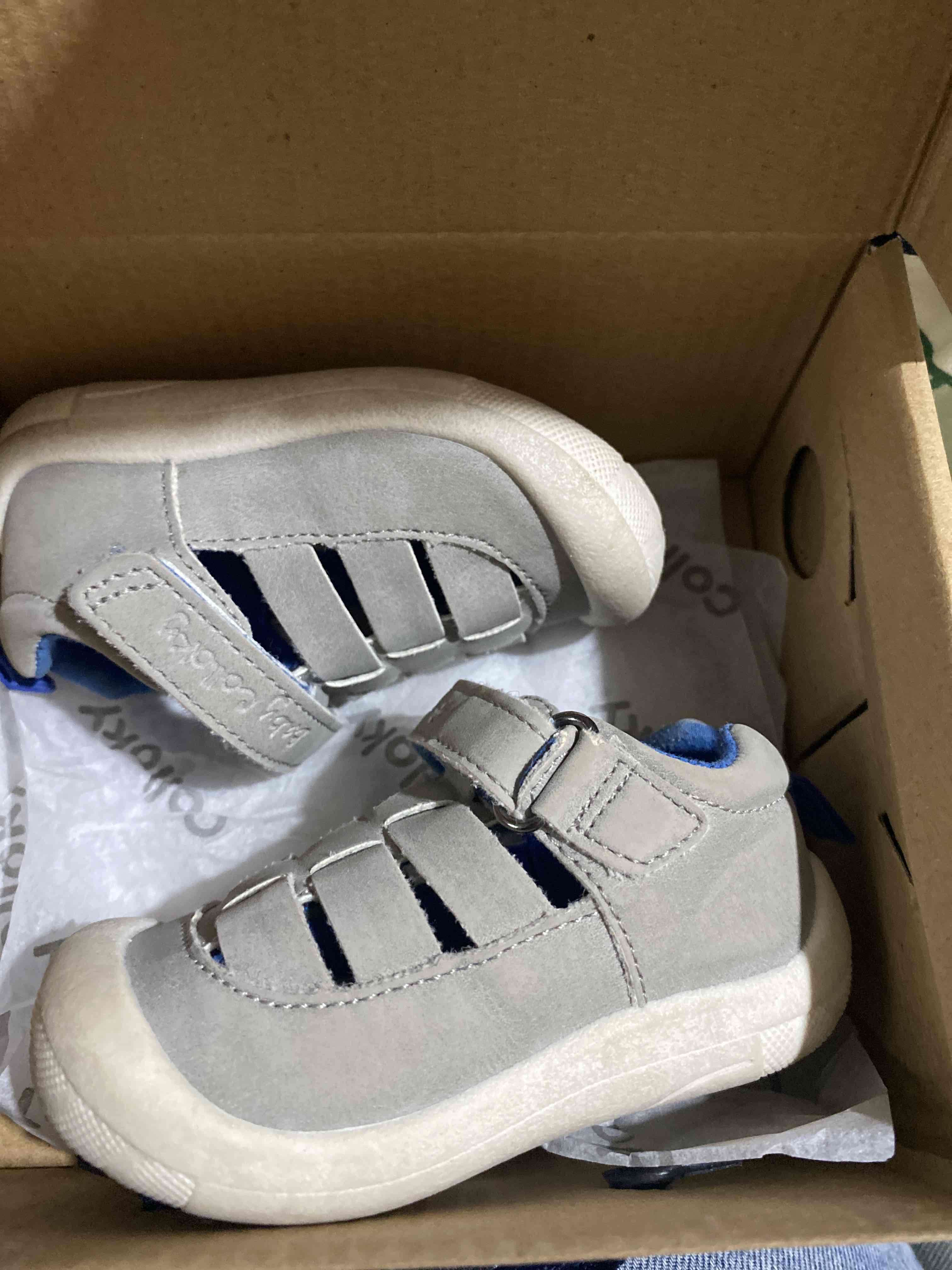 Sandalias gris Colloky talla 17 - miniatura 4