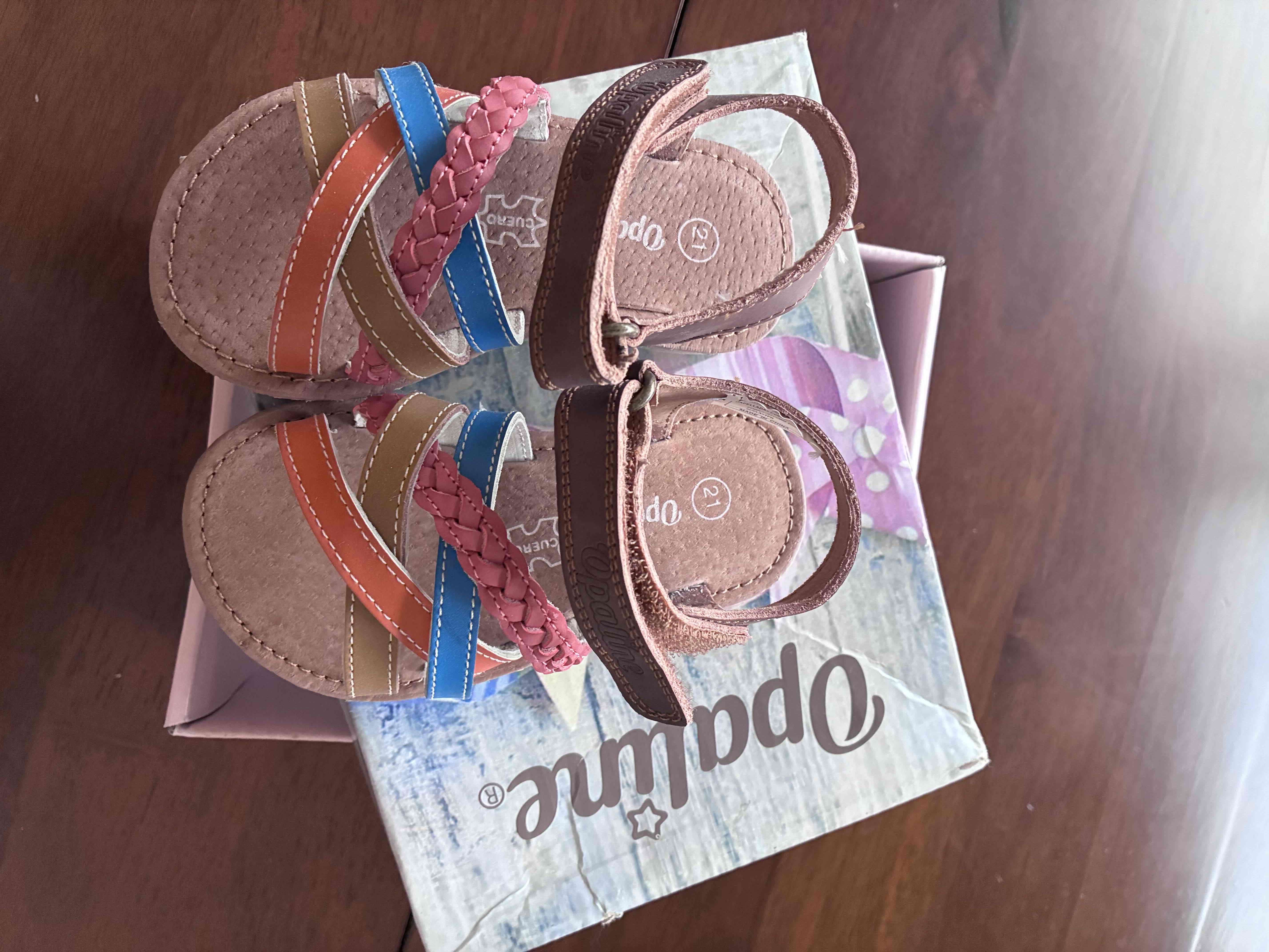 Sandalias coloridas para niña Opaline - miniatura 1