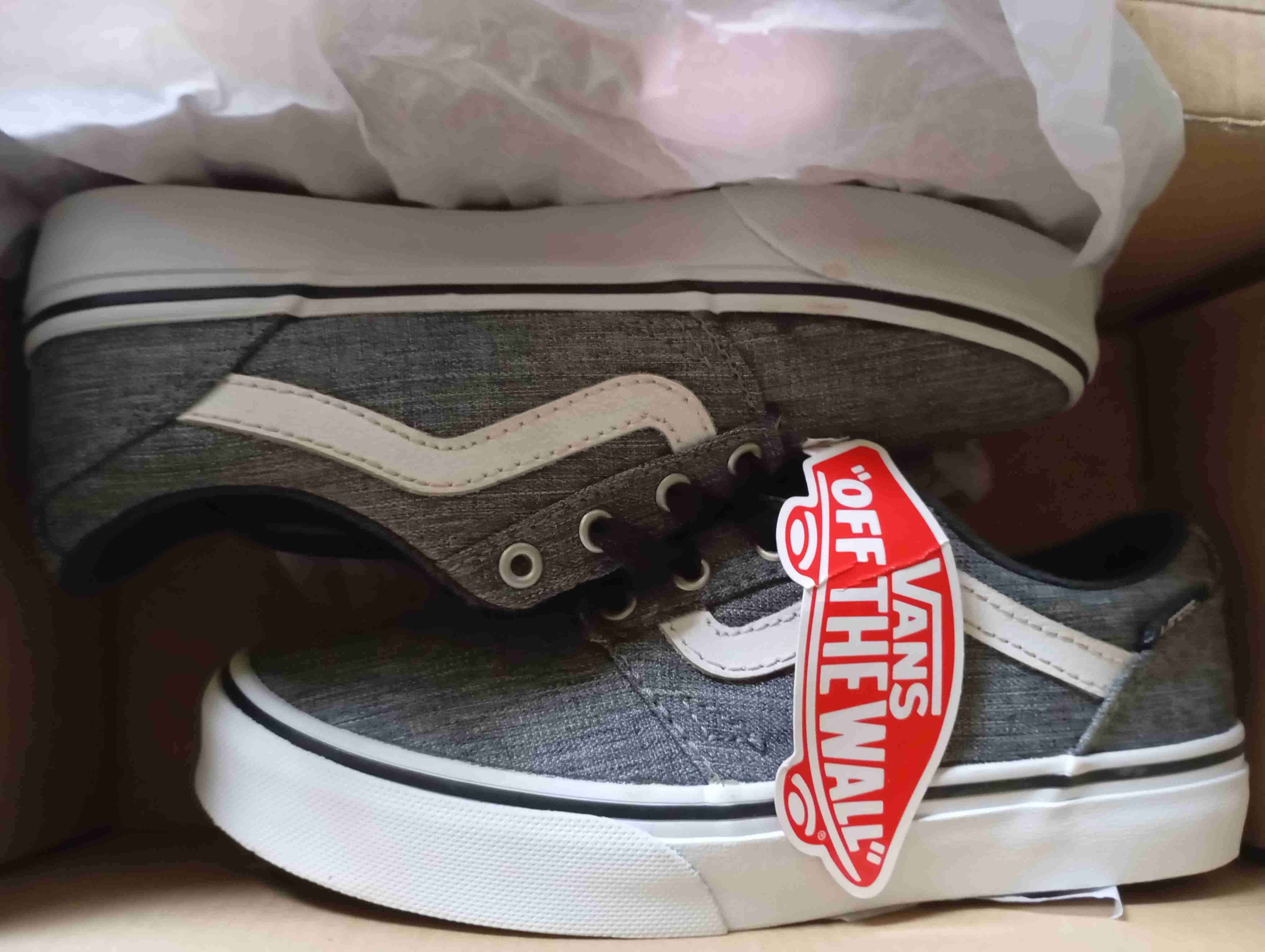 Zapatillas Vans grises aspecto nuevo - miniatura 1