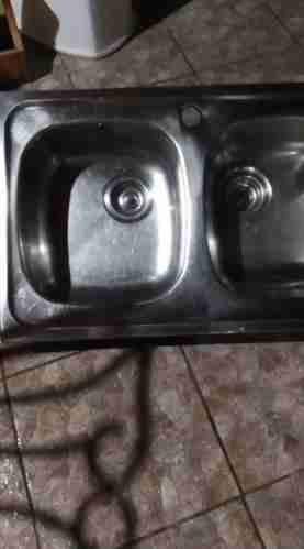 Lavaplatos doble acero inoxidable