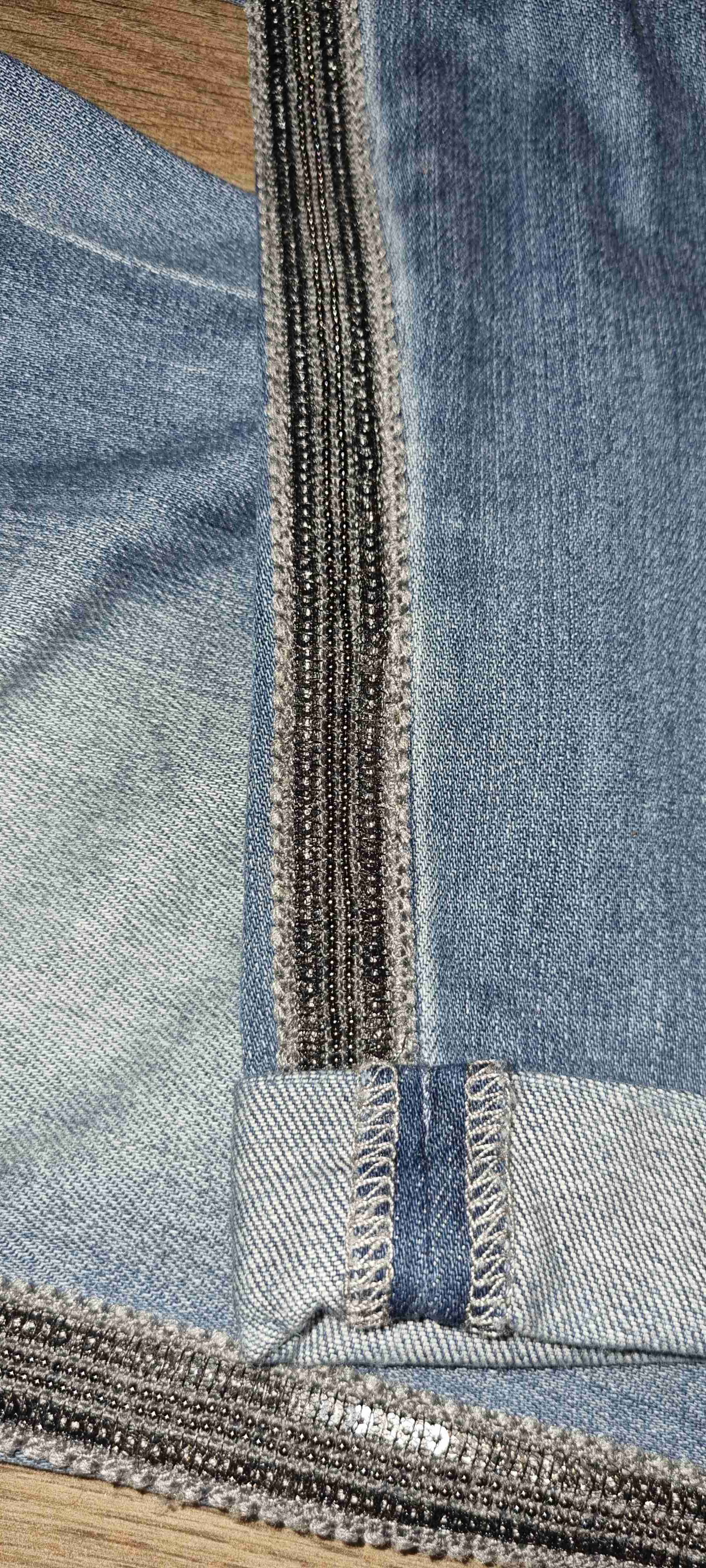 Jeans girlfriend azul con cierre - miniatura 5