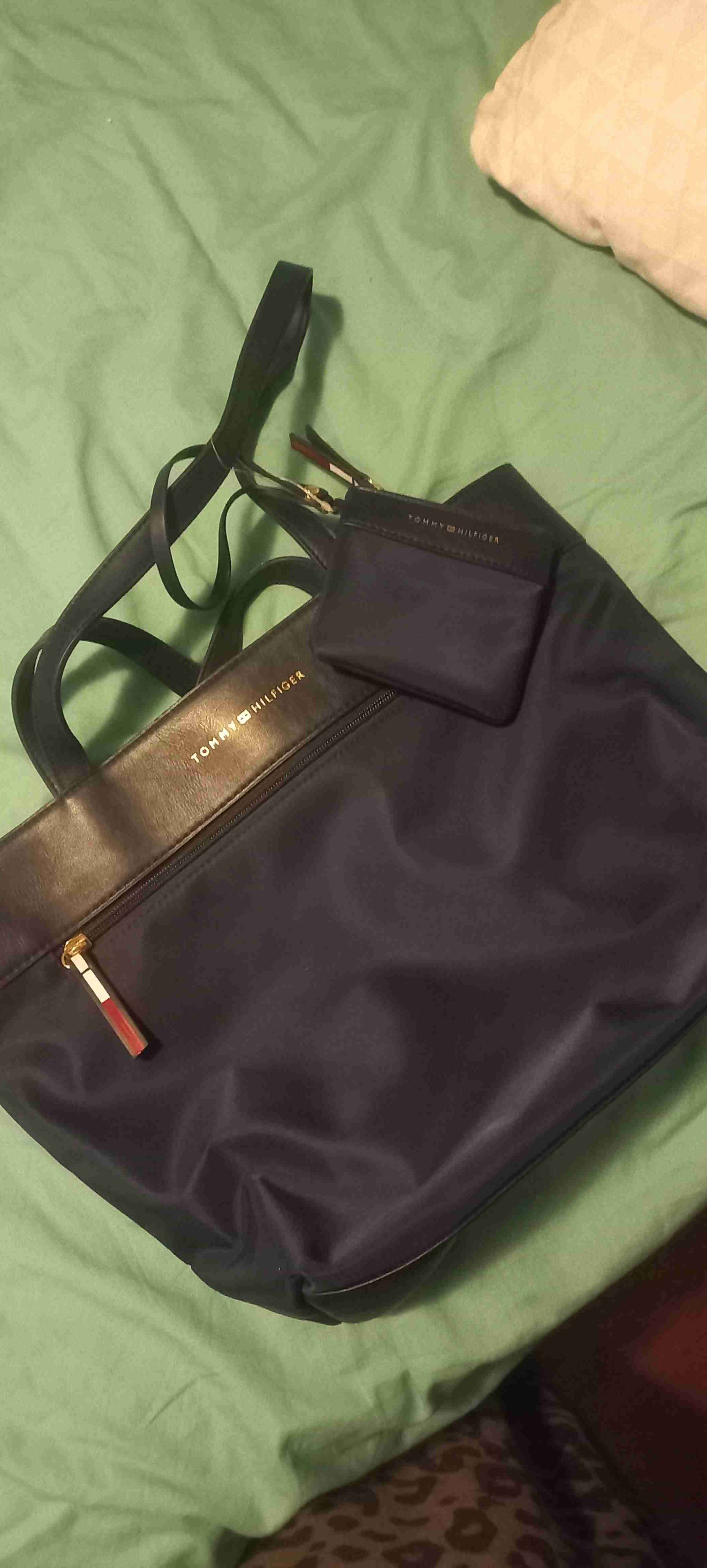 Cartera azul con cierre decorativo - miniatura 5