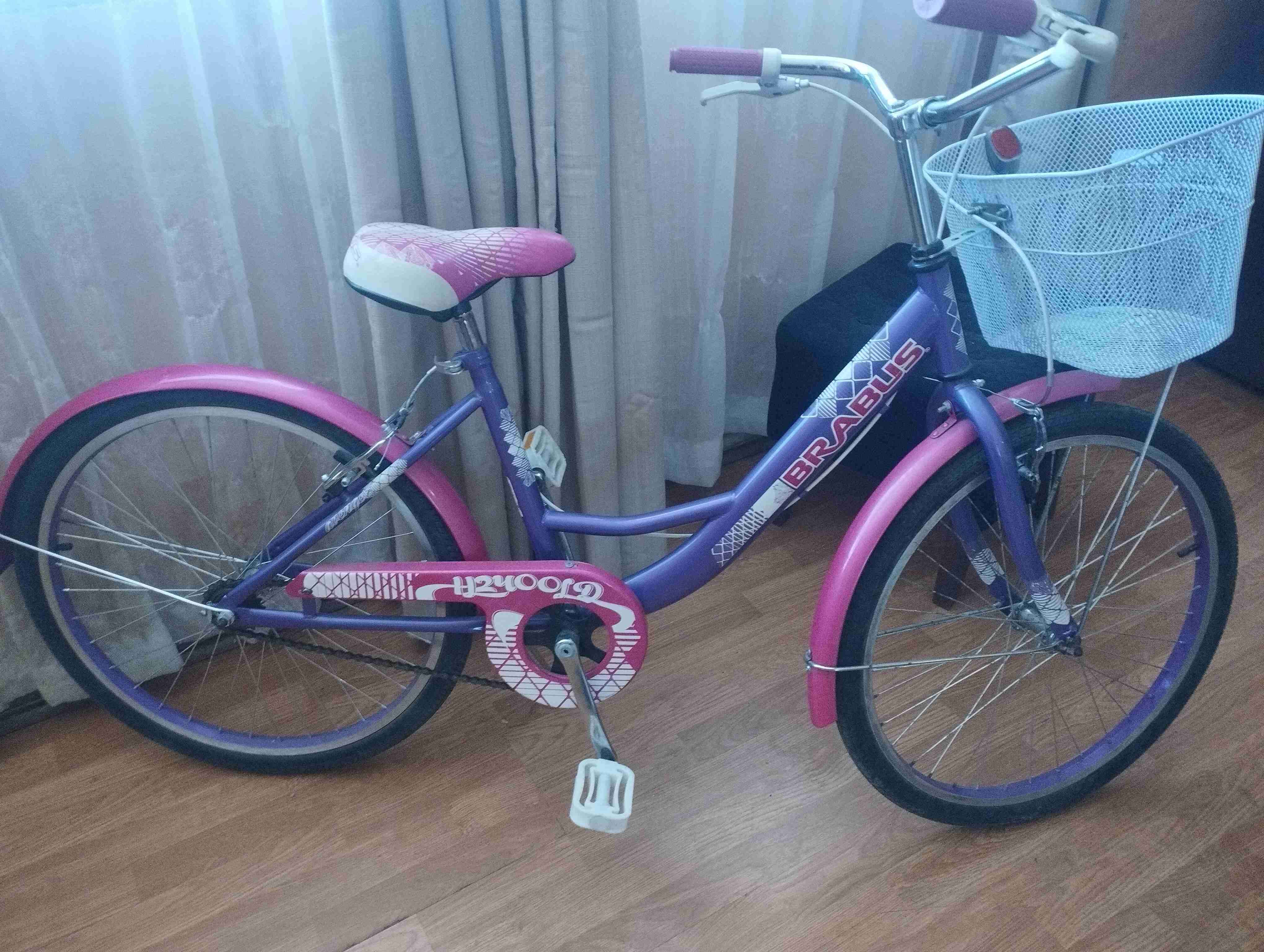 Bicicleta Brabus morada y rosada - miniatura 1