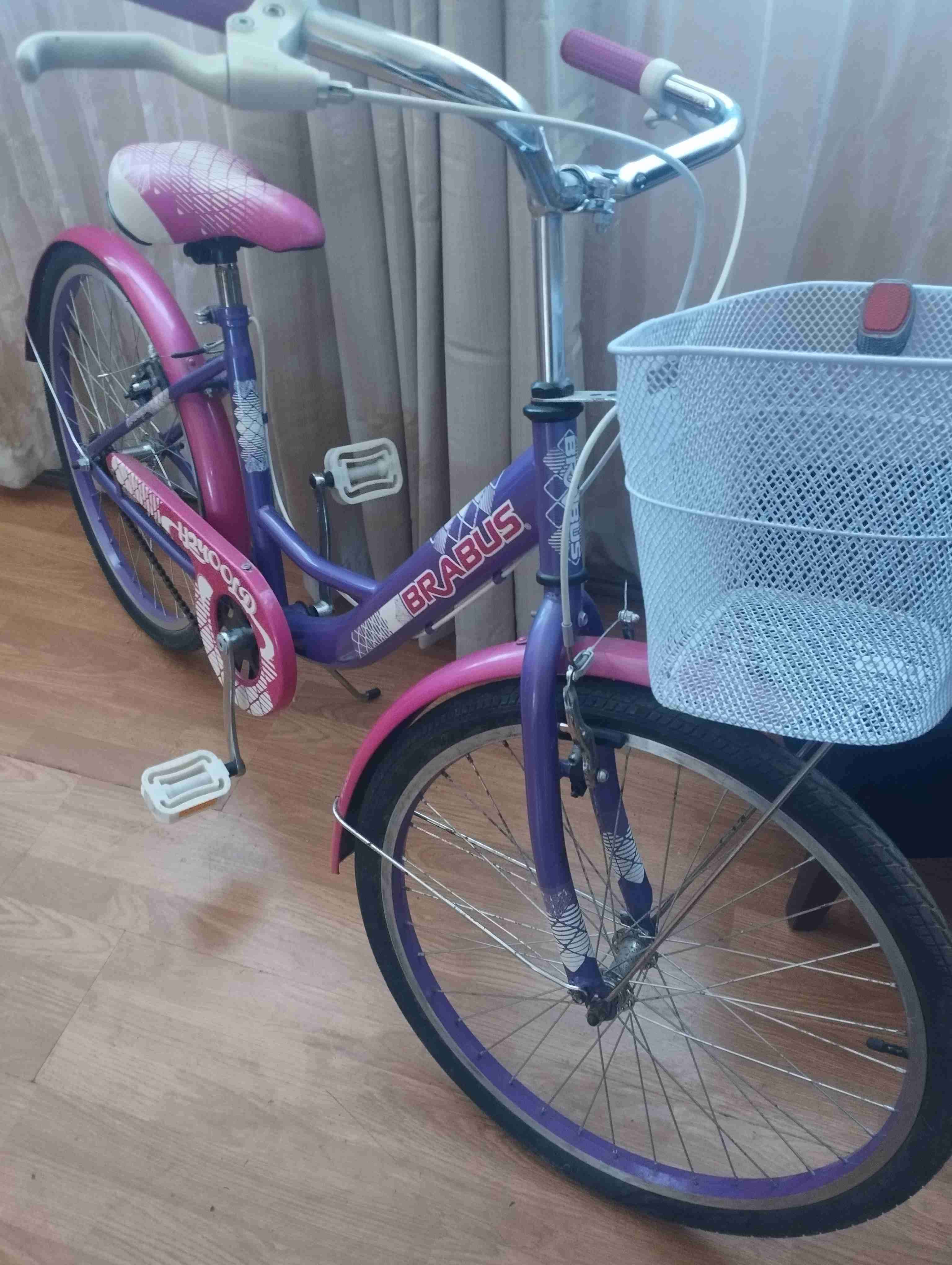 Bicicleta Brabus morada y rosada - miniatura 3