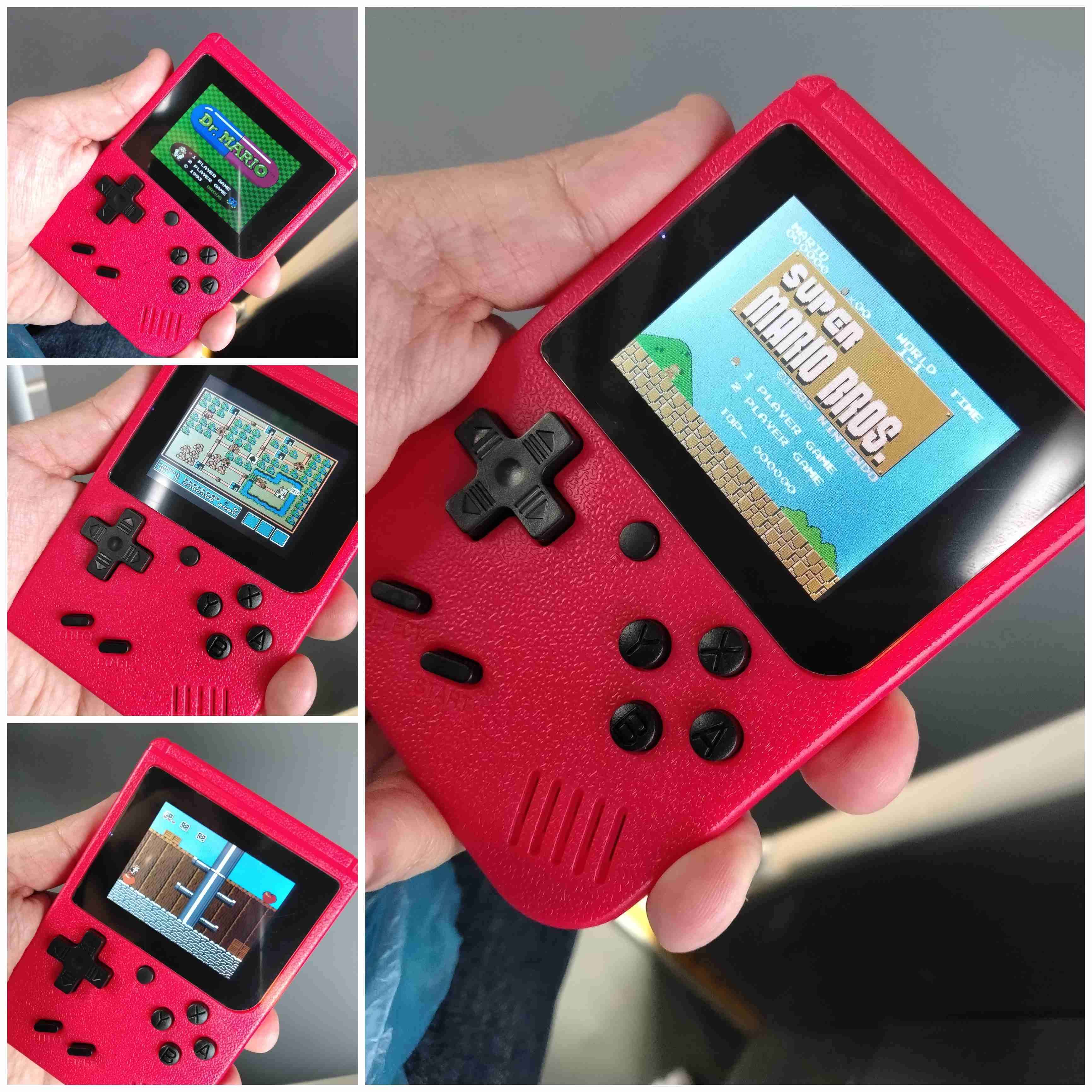 Consola portátil estilo retro roja 8 bits NES