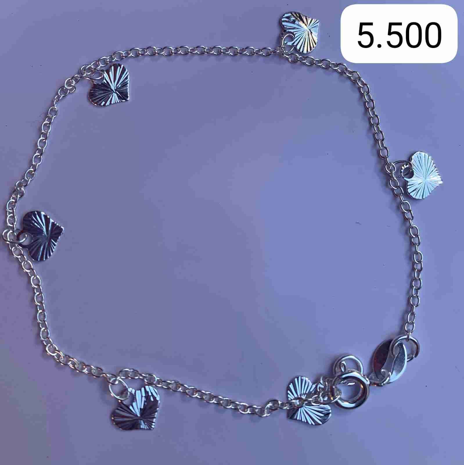 Pulsera en cadena plateada - miniatura 3