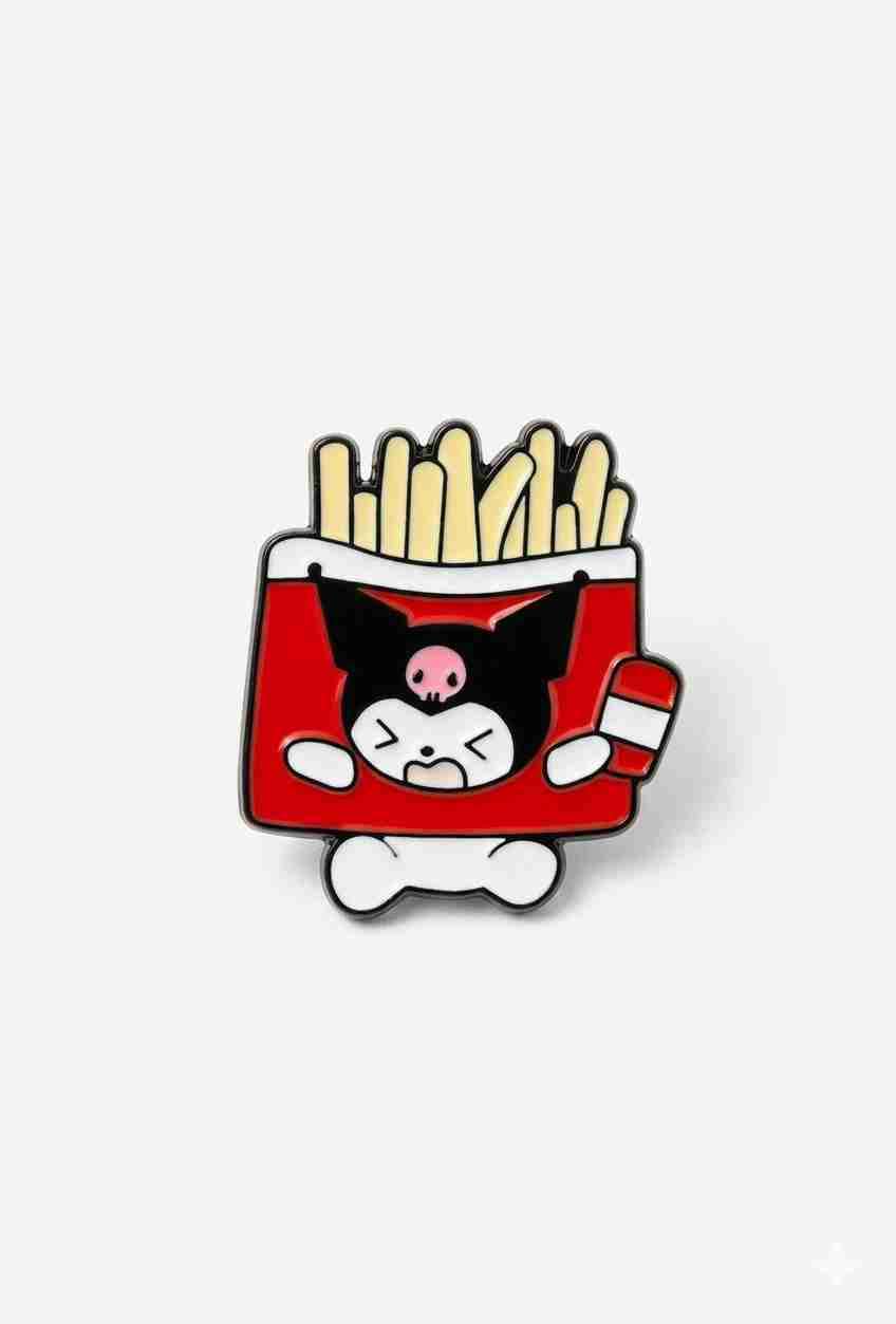 Pin divertido de papas fritas - miniatura 1