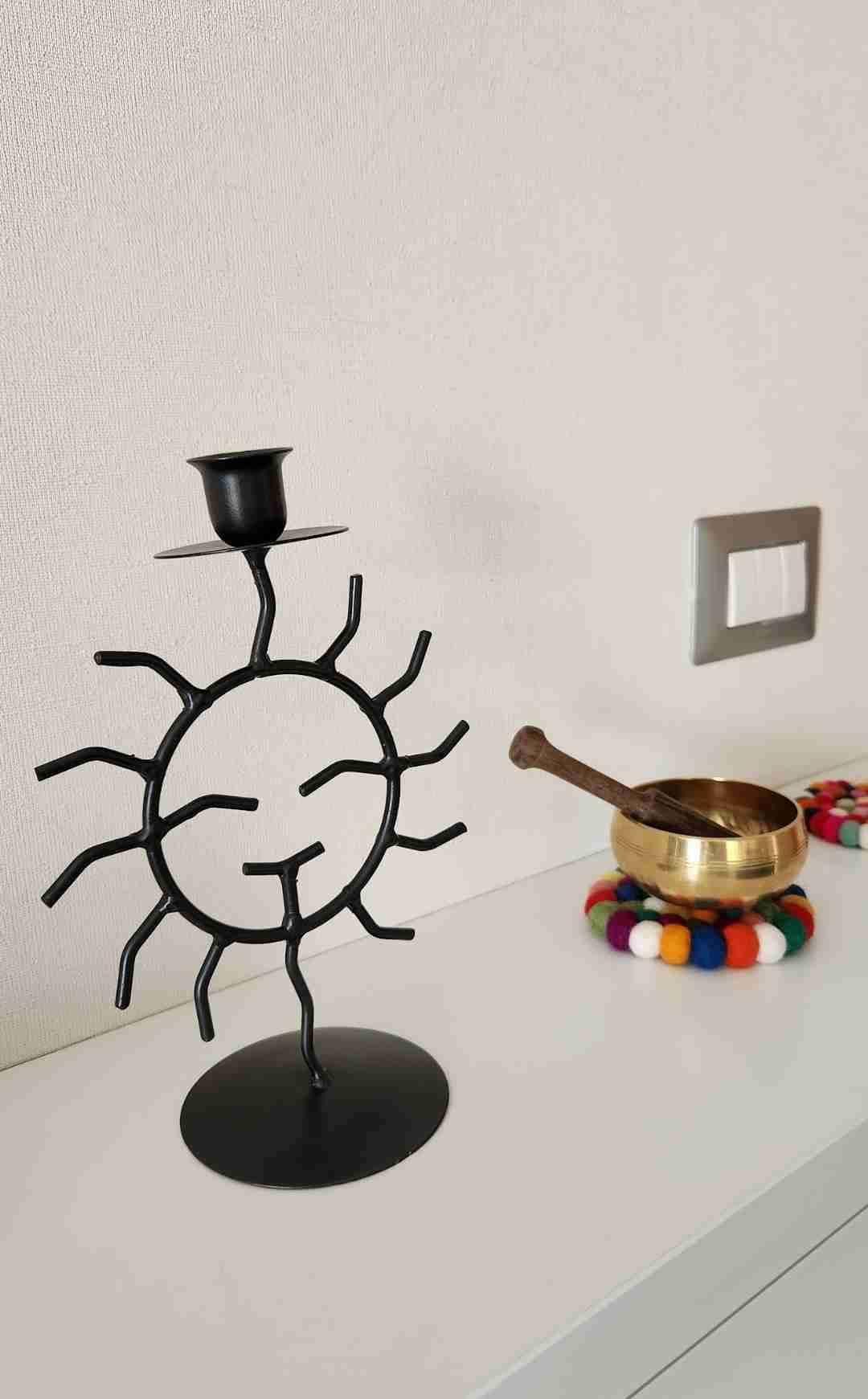 Candelabro diseño sol - miniatura 1