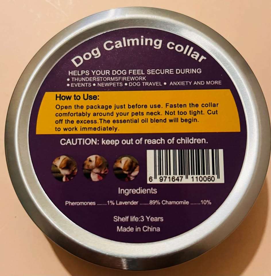 Collar calmante ajustable para perro - miniatura 3