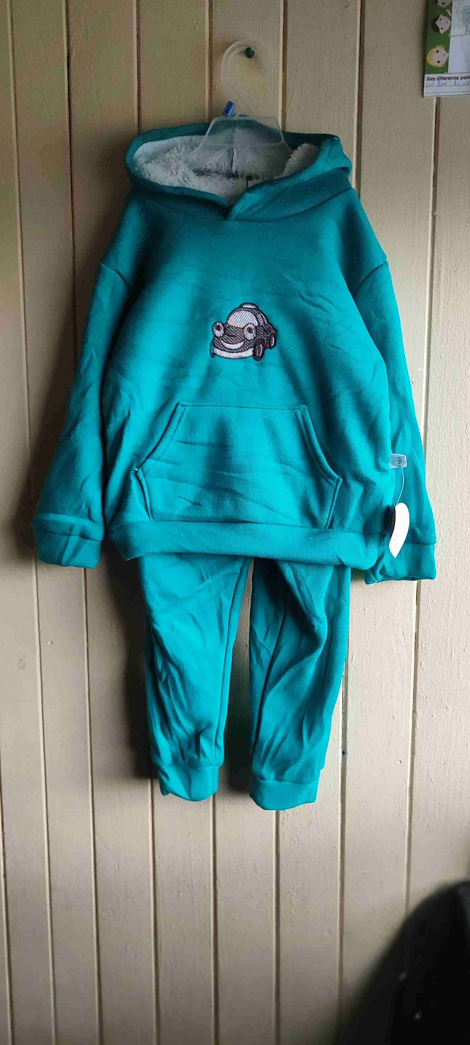 Conjunto niño azul dinosaurio - miniatura 3