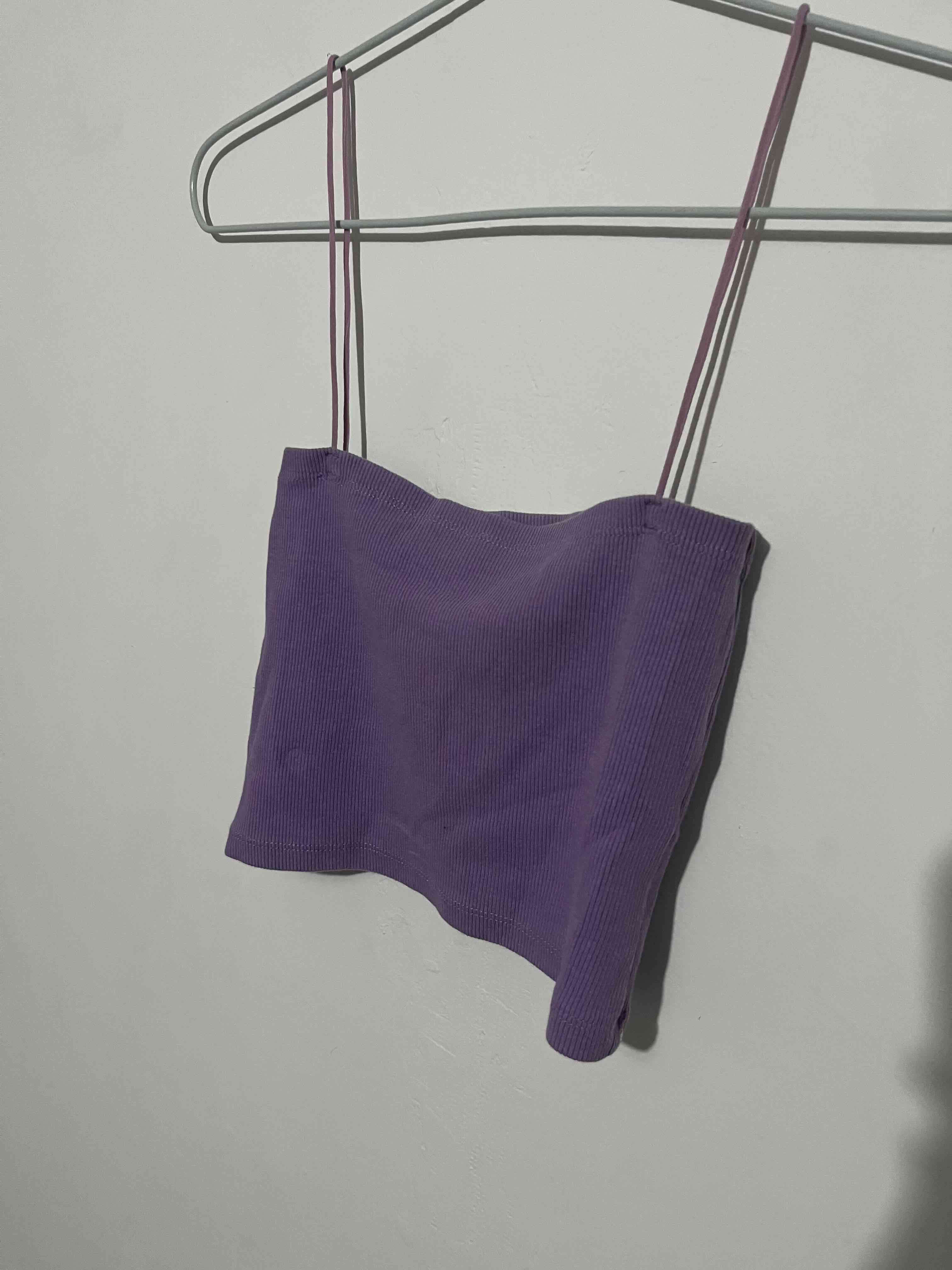 Top morado sin mangas - miniatura 3