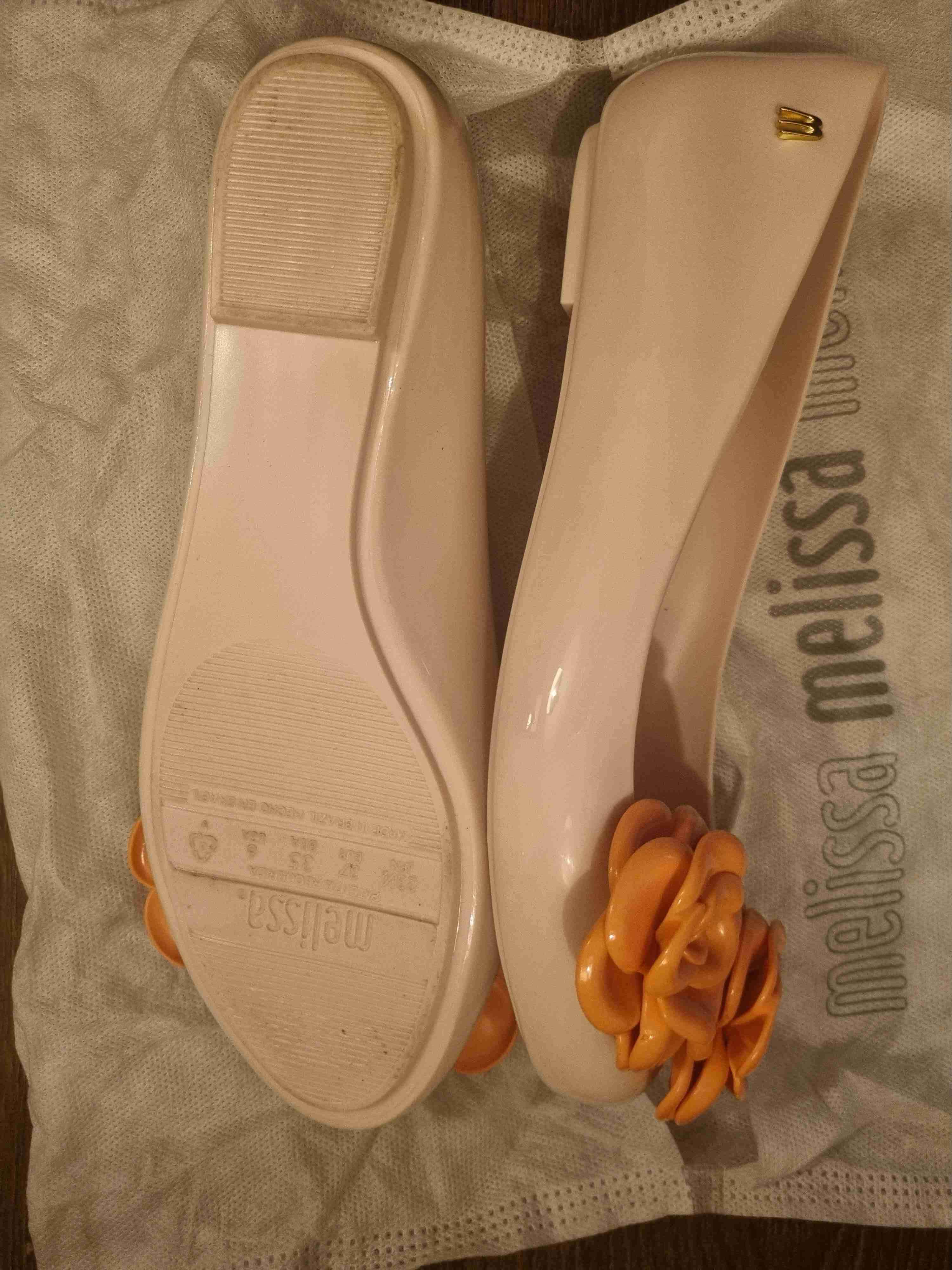 Zapatos Melissa planos beige con flores - miniatura 3