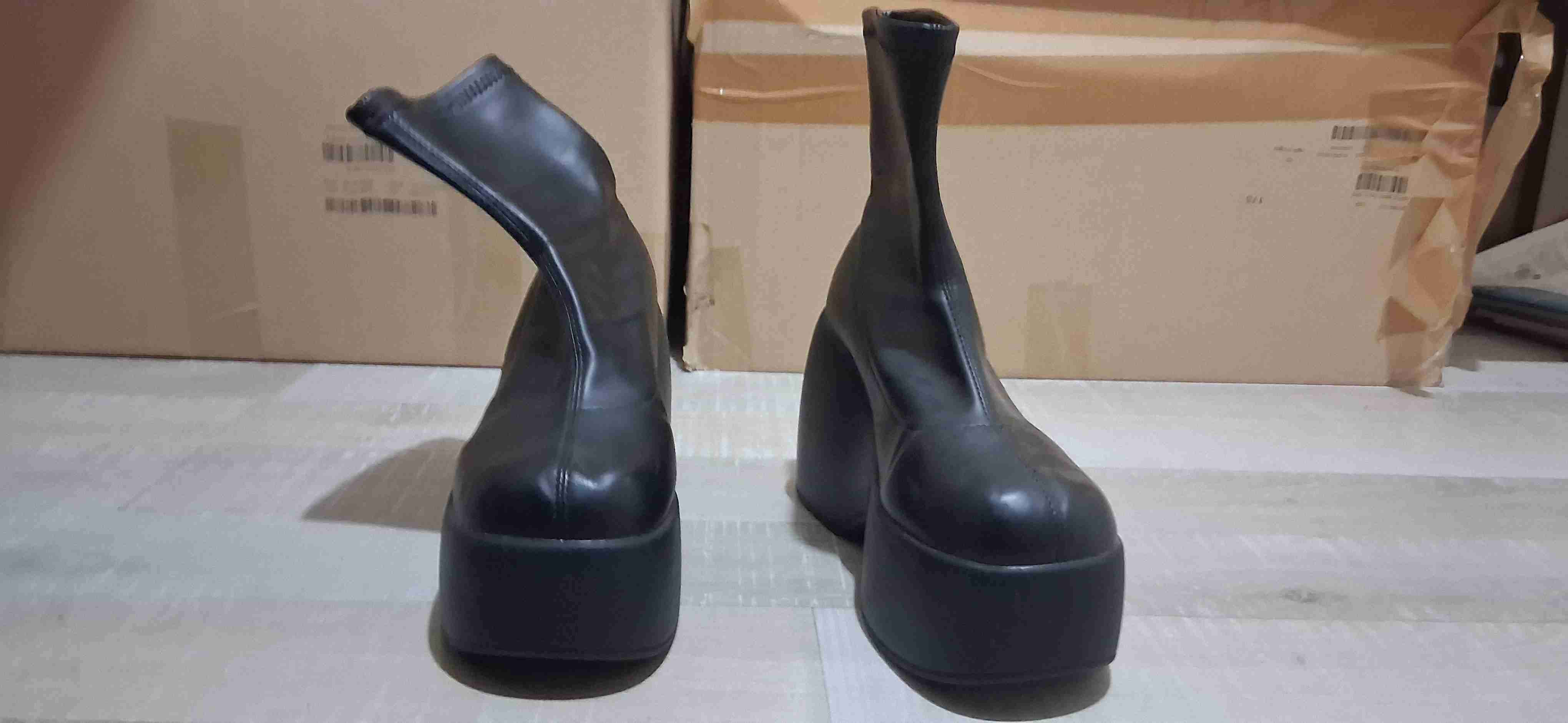 Botines plataforma negros - miniatura 3