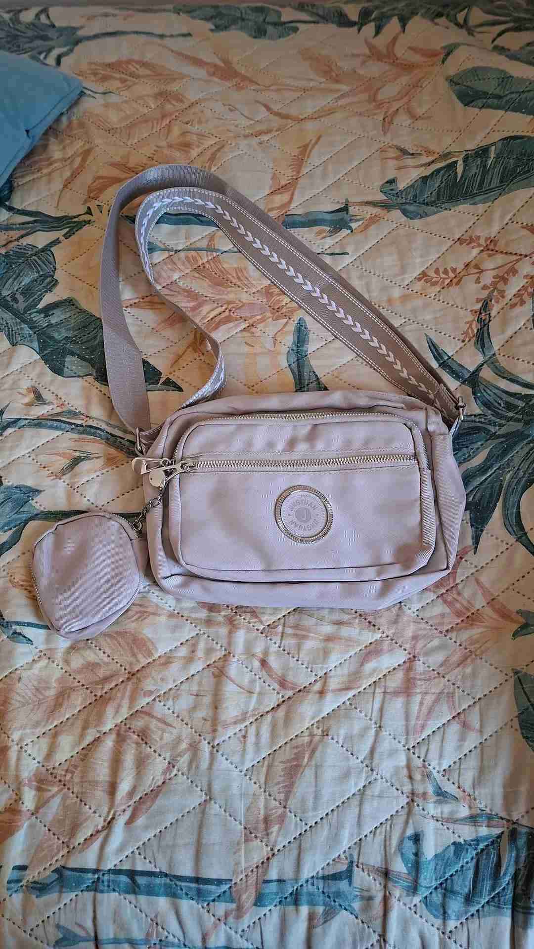 Riñonera color beige clásica - miniatura 1