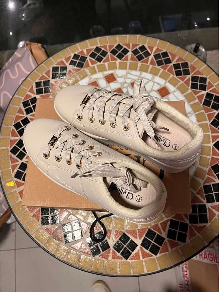 Zapatillas mujer color beige (nuevas) - miniatura 3