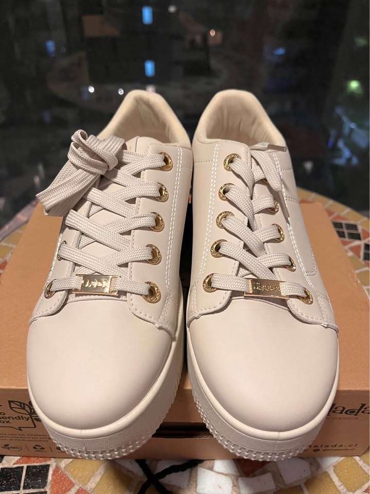 Zapatillas mujer color beige (nuevas) - miniatura 5