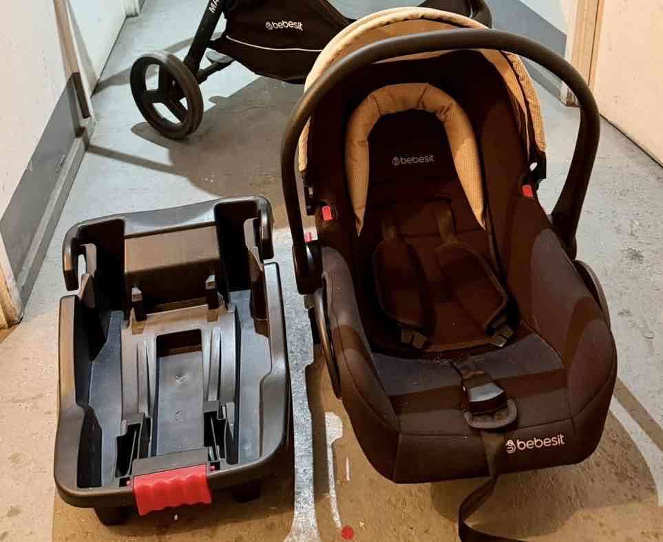 Silla auto para bebé Bebesit negro - miniatura 3