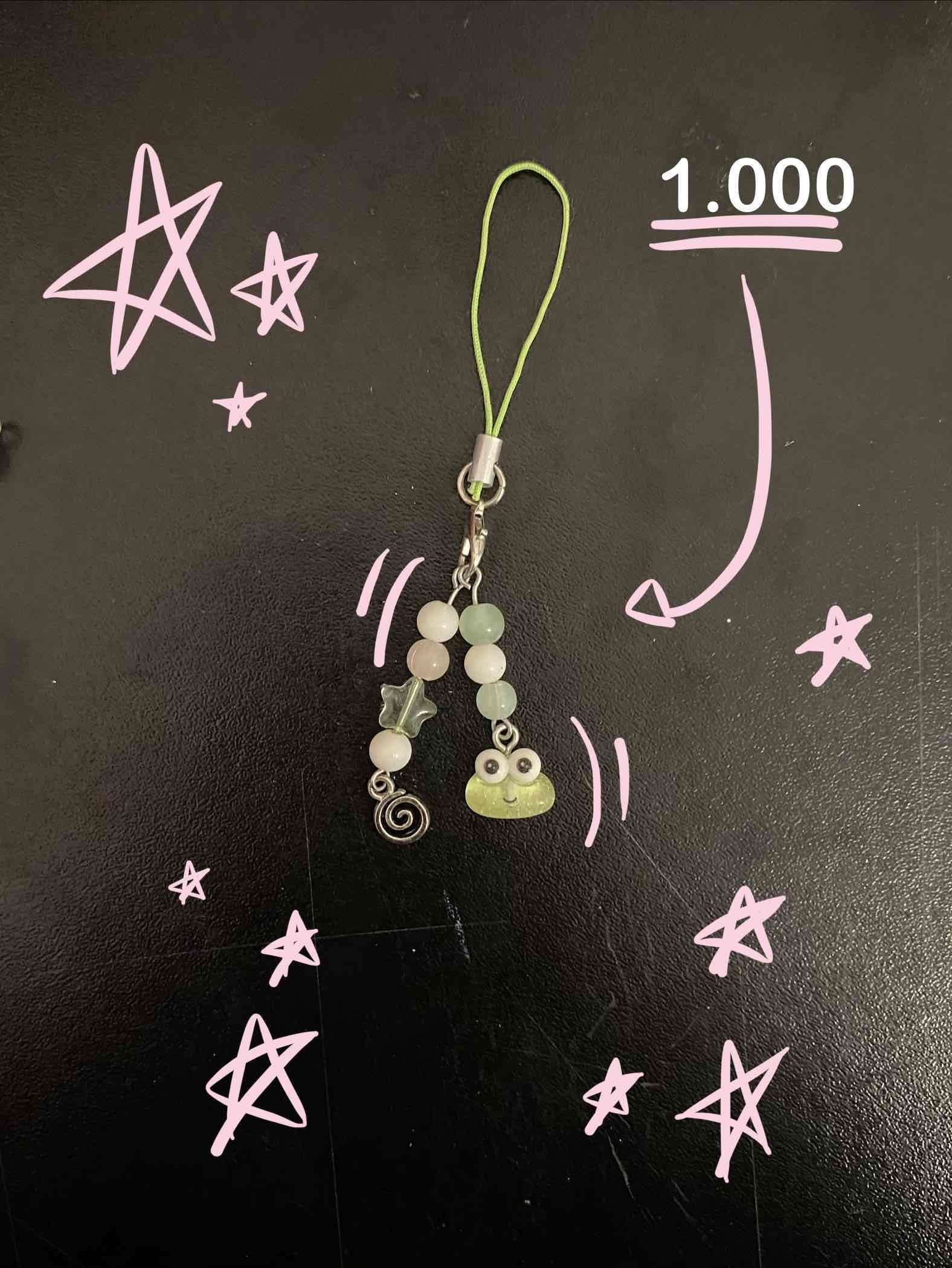 Llavero colgante con cuentas