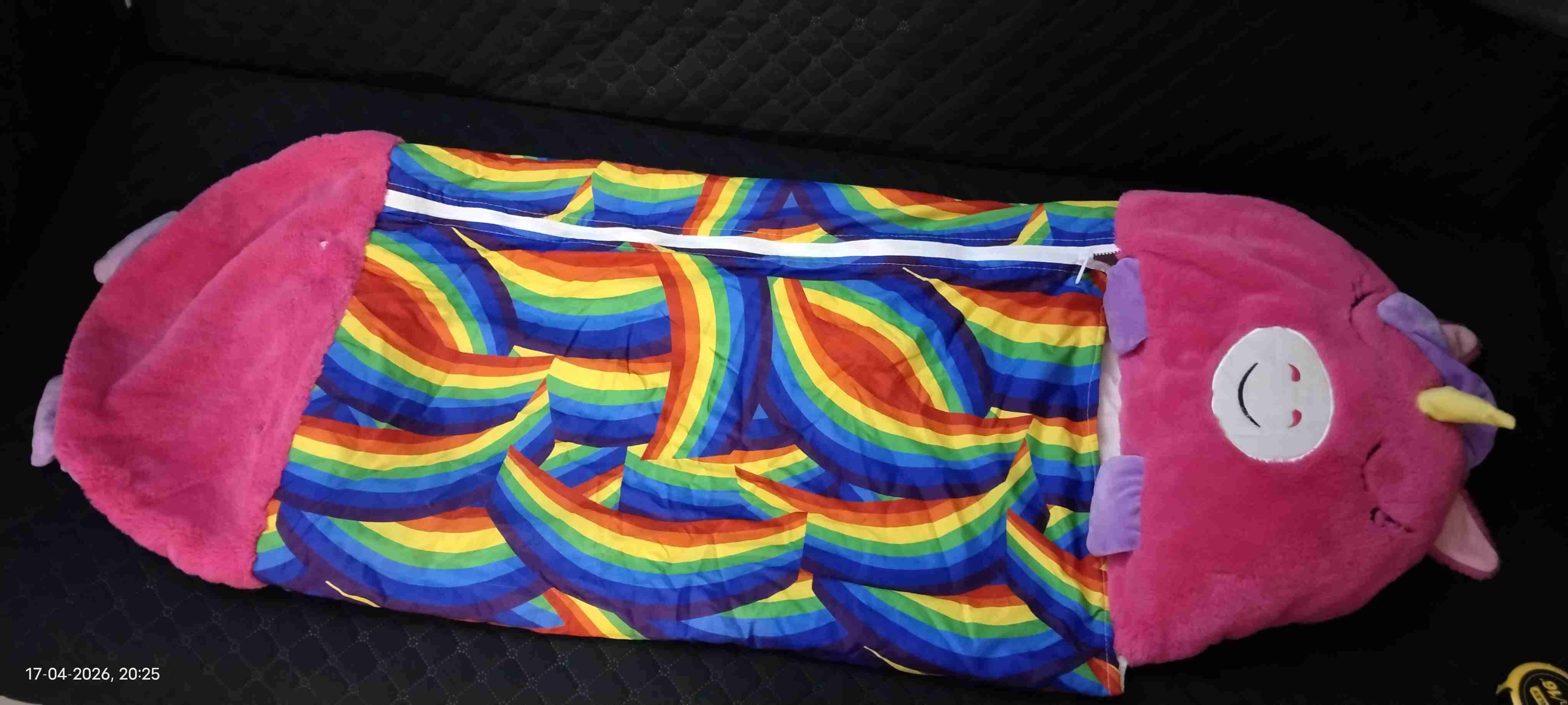 Cojín unicornio rosado suave "Happy nappers - miniatura 4