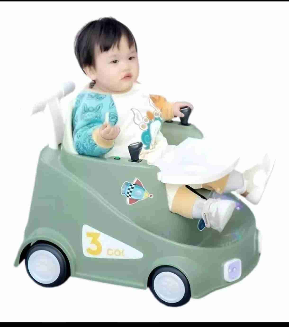 Coche paseo infantil verde - miniatura 1