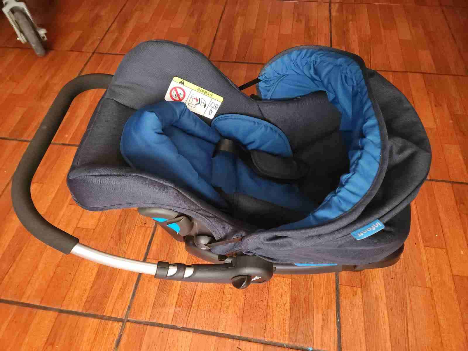 Coche de bebé Infanti gris - miniatura 3