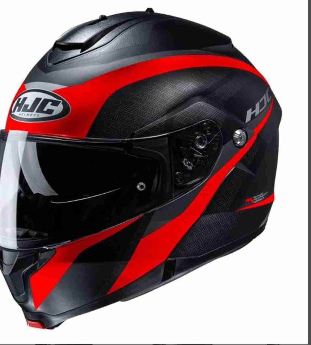 Casco HJC rojo y negro - miniatura 1