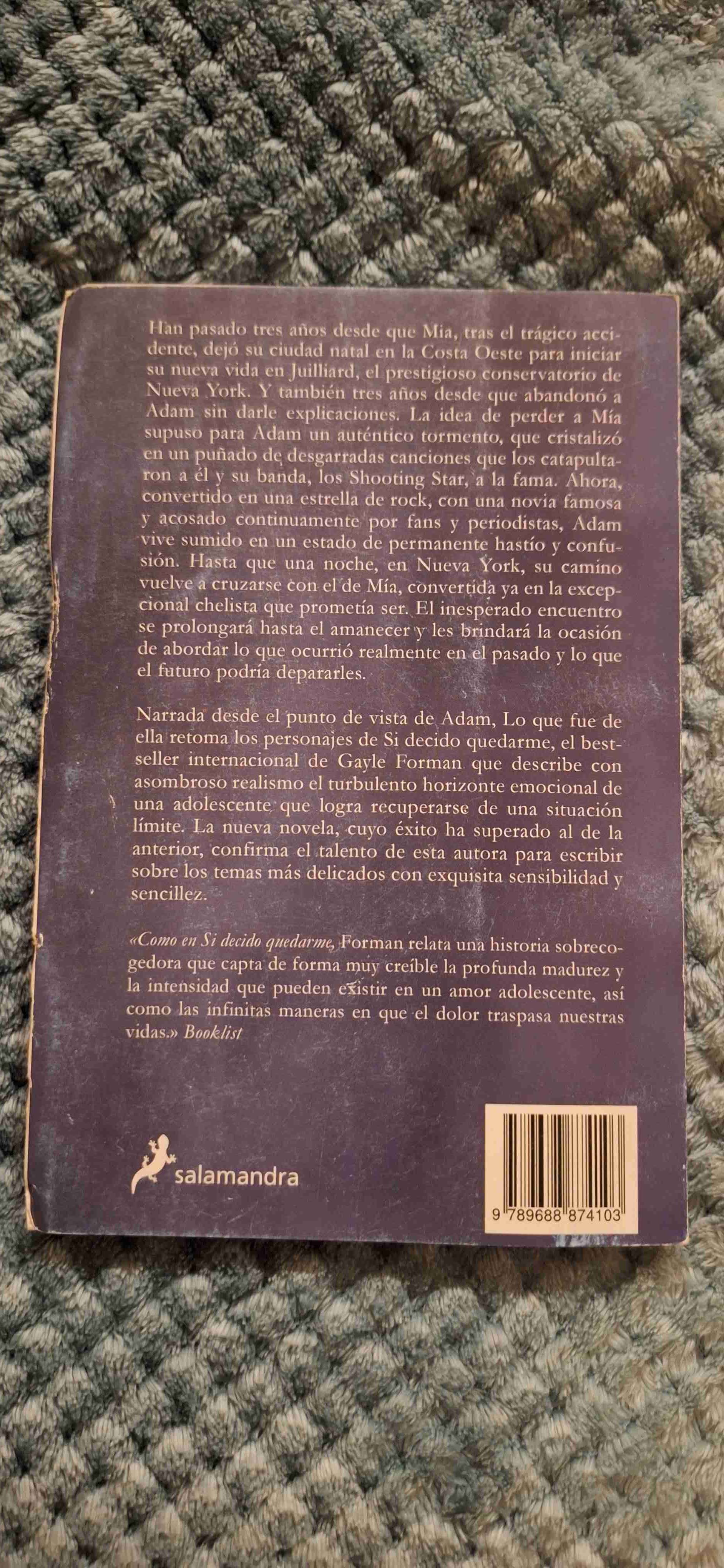 Libro 'Lo que fue de ella' de Gayle Forman - miniatura 2