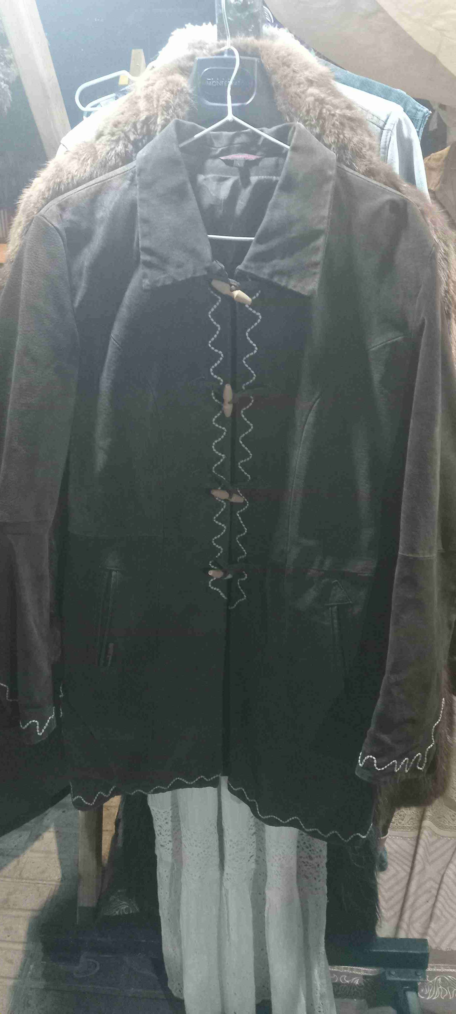 Abrigo de lana marrón