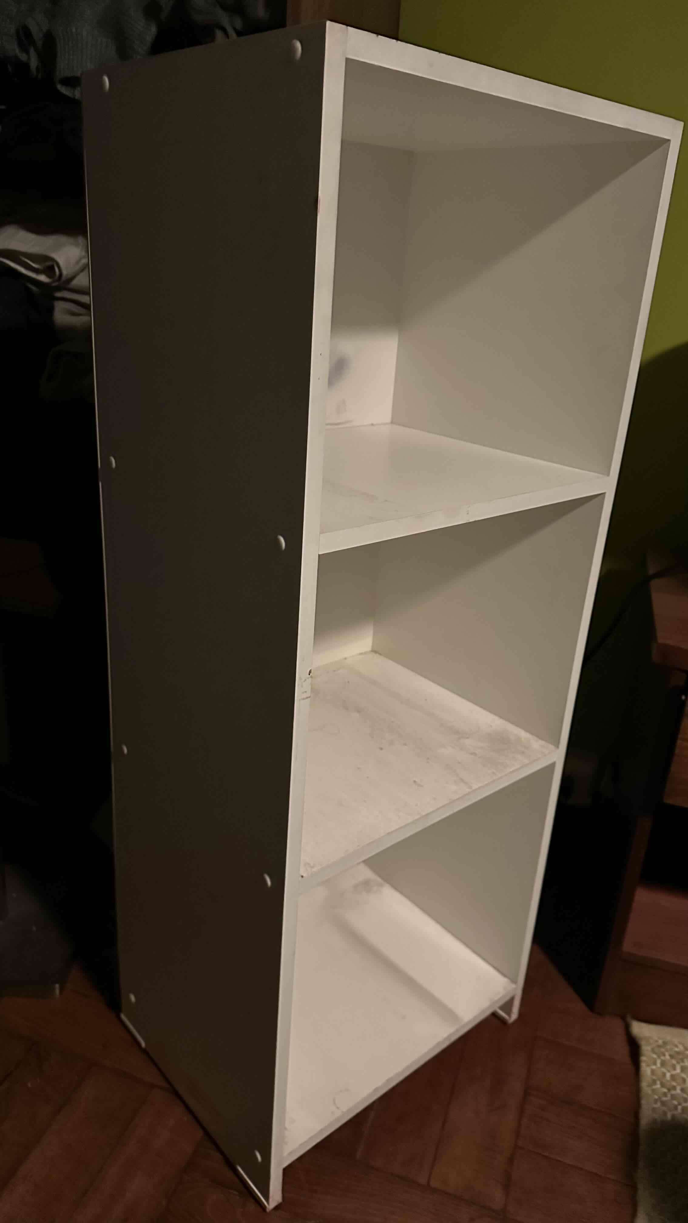 Estante de madera blanco - miniatura 1