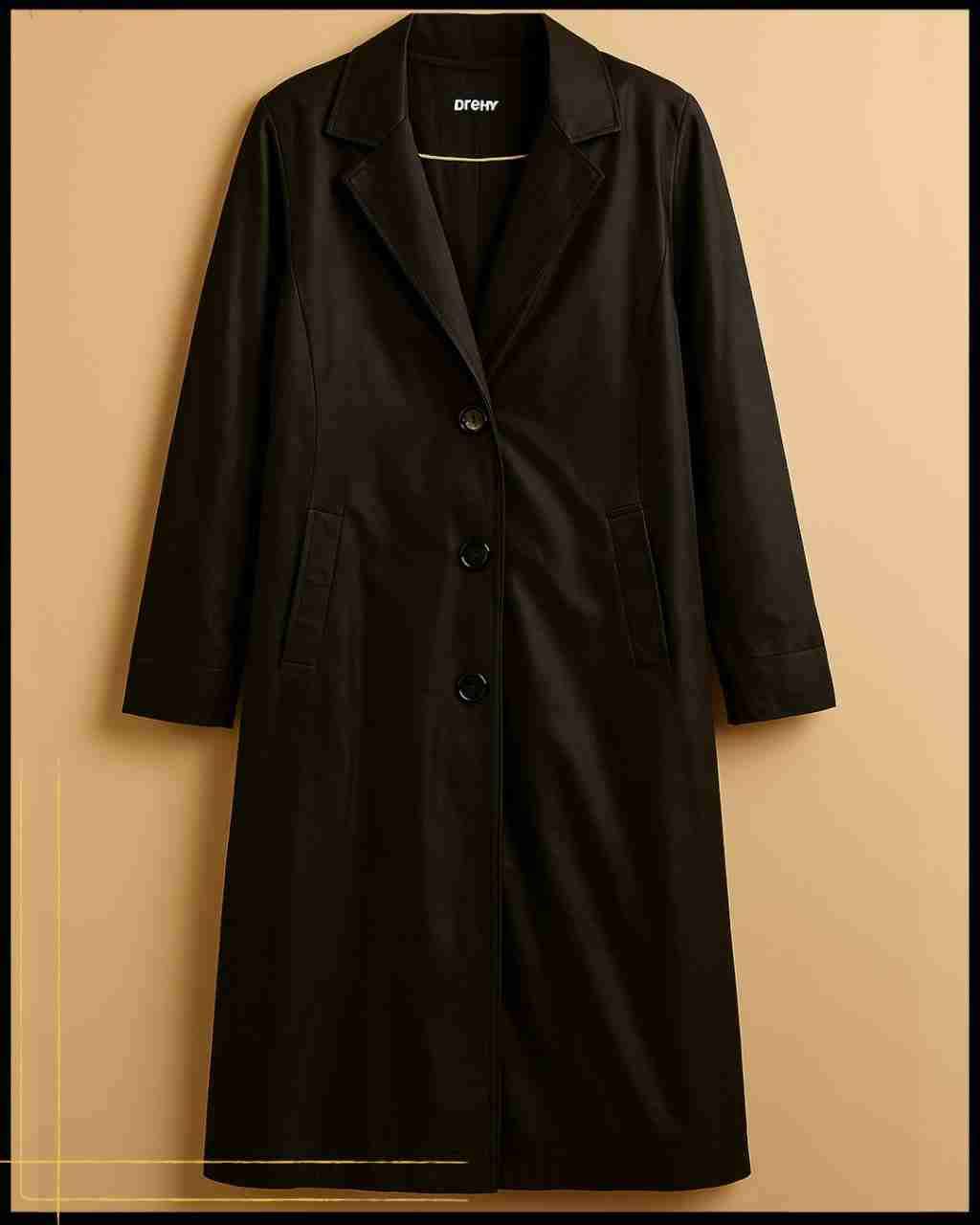 Abrigo largo oscuro - miniatura 1