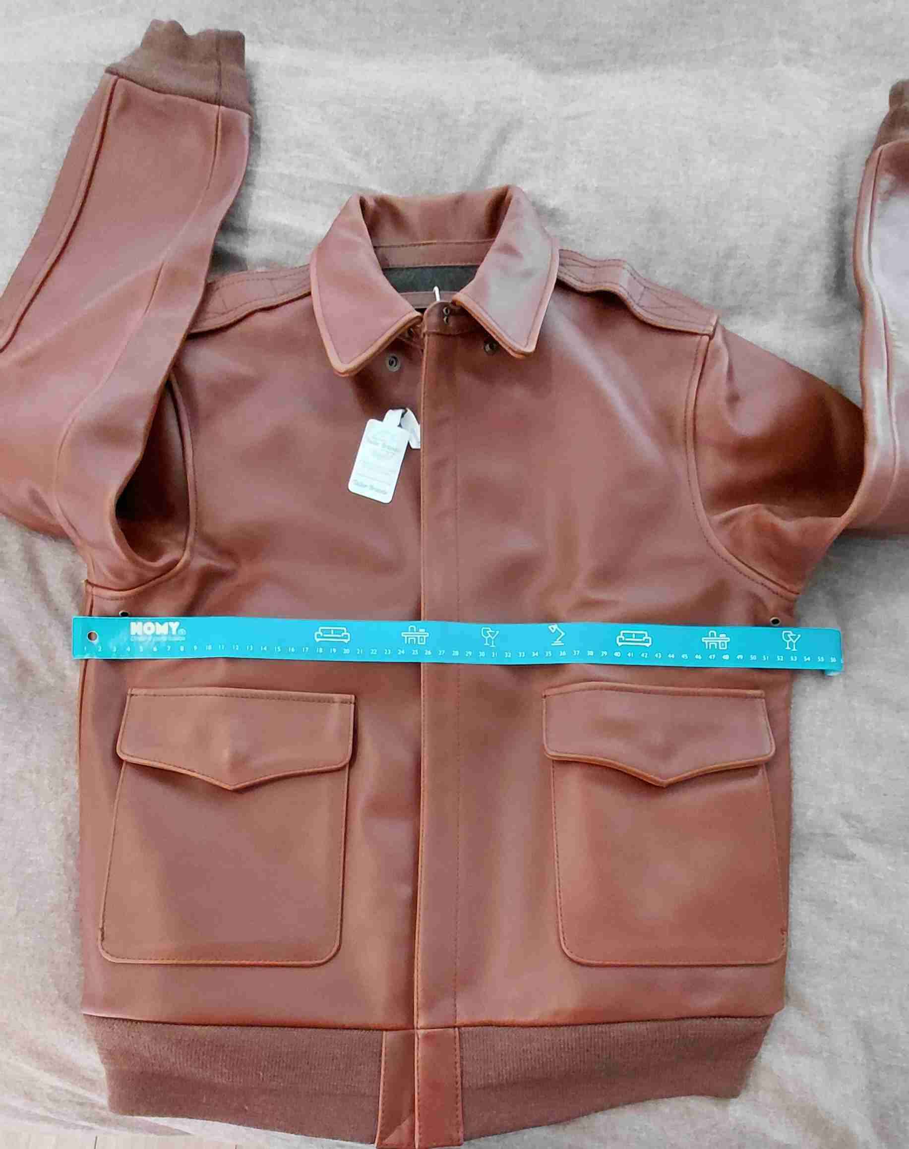 Chaqueta de Cuero Bomber Talla L Tipo A2 - miniatura 2