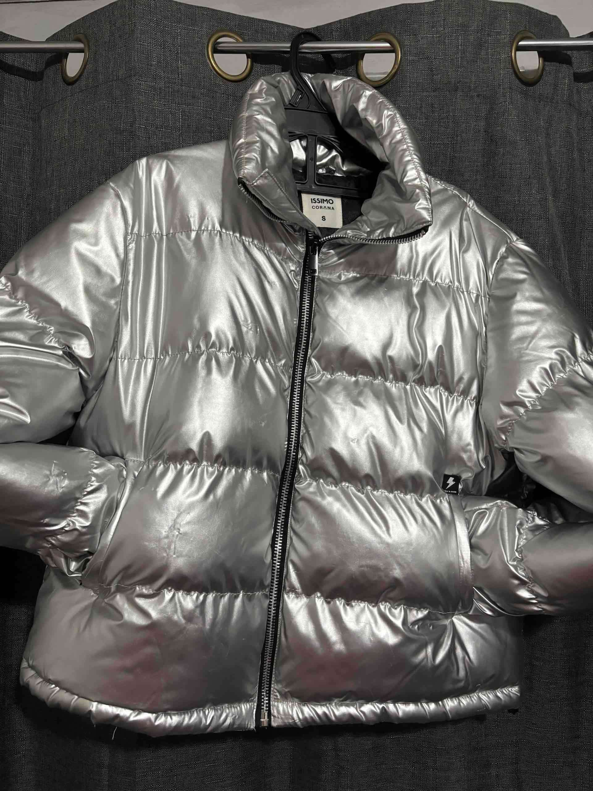 Chaqueta acolchada plateada - miniatura 1