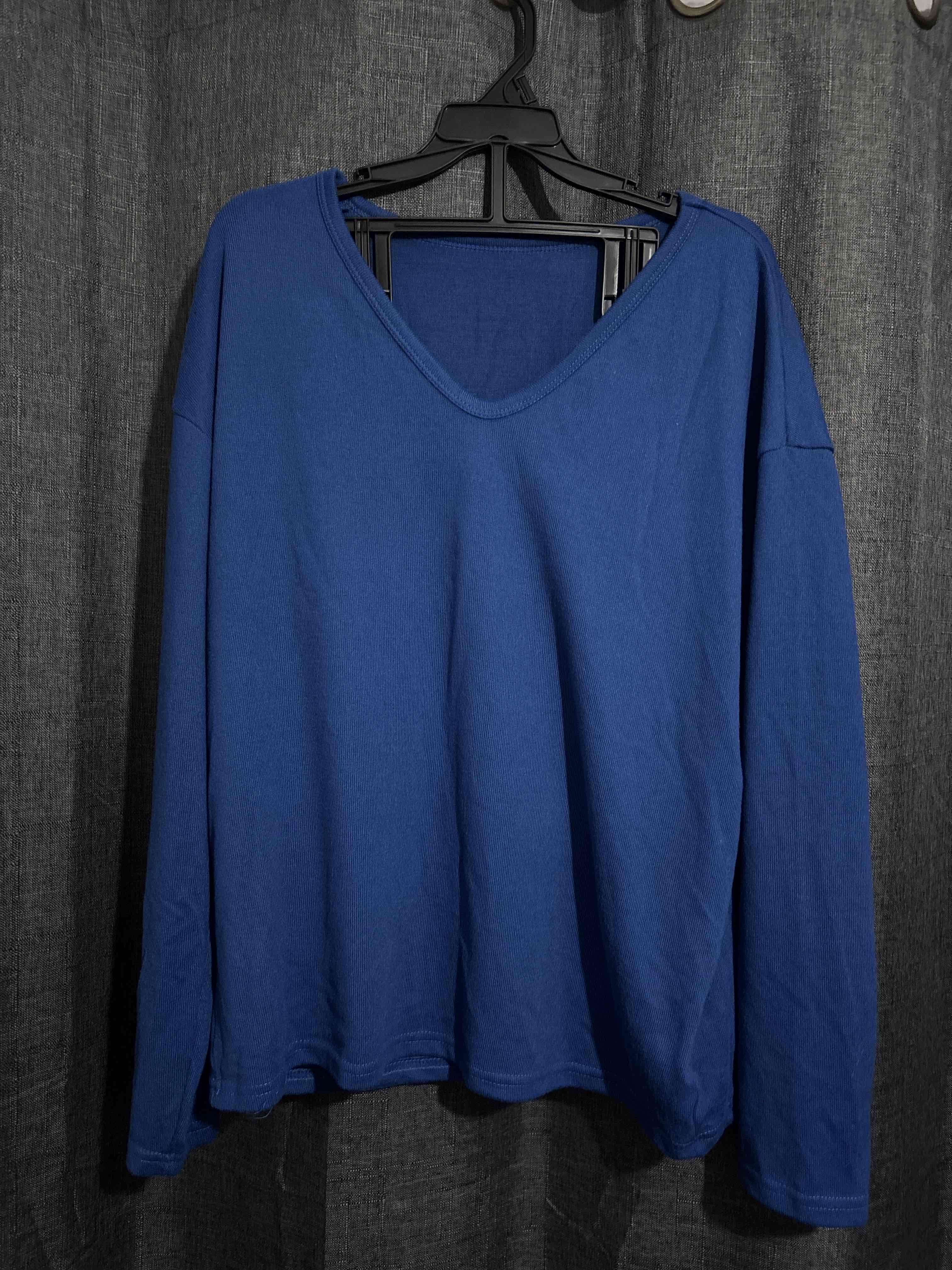 Polera azul manga larga - miniatura 1